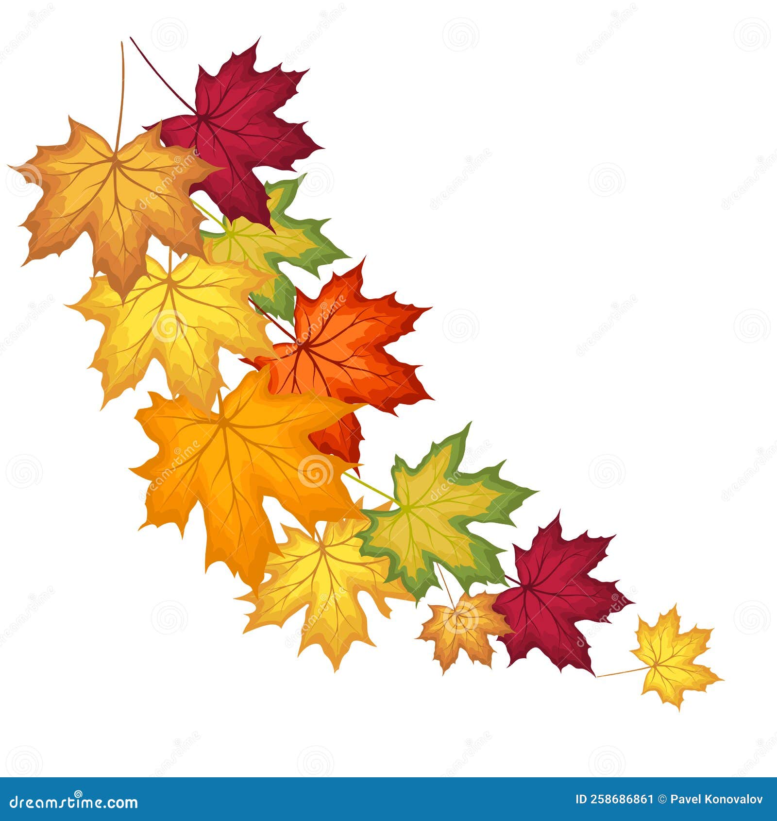 Autumn Maple Frame stock vector. Illustration of maple 258686861