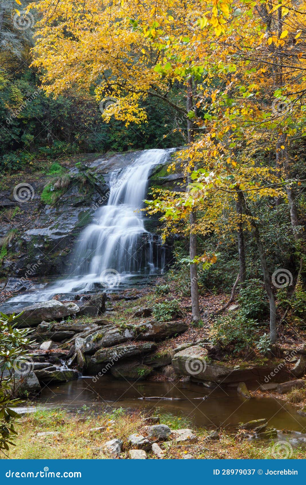 Autumn Glen Cannon Waterfall Stock Image Image of autumn, peaceful