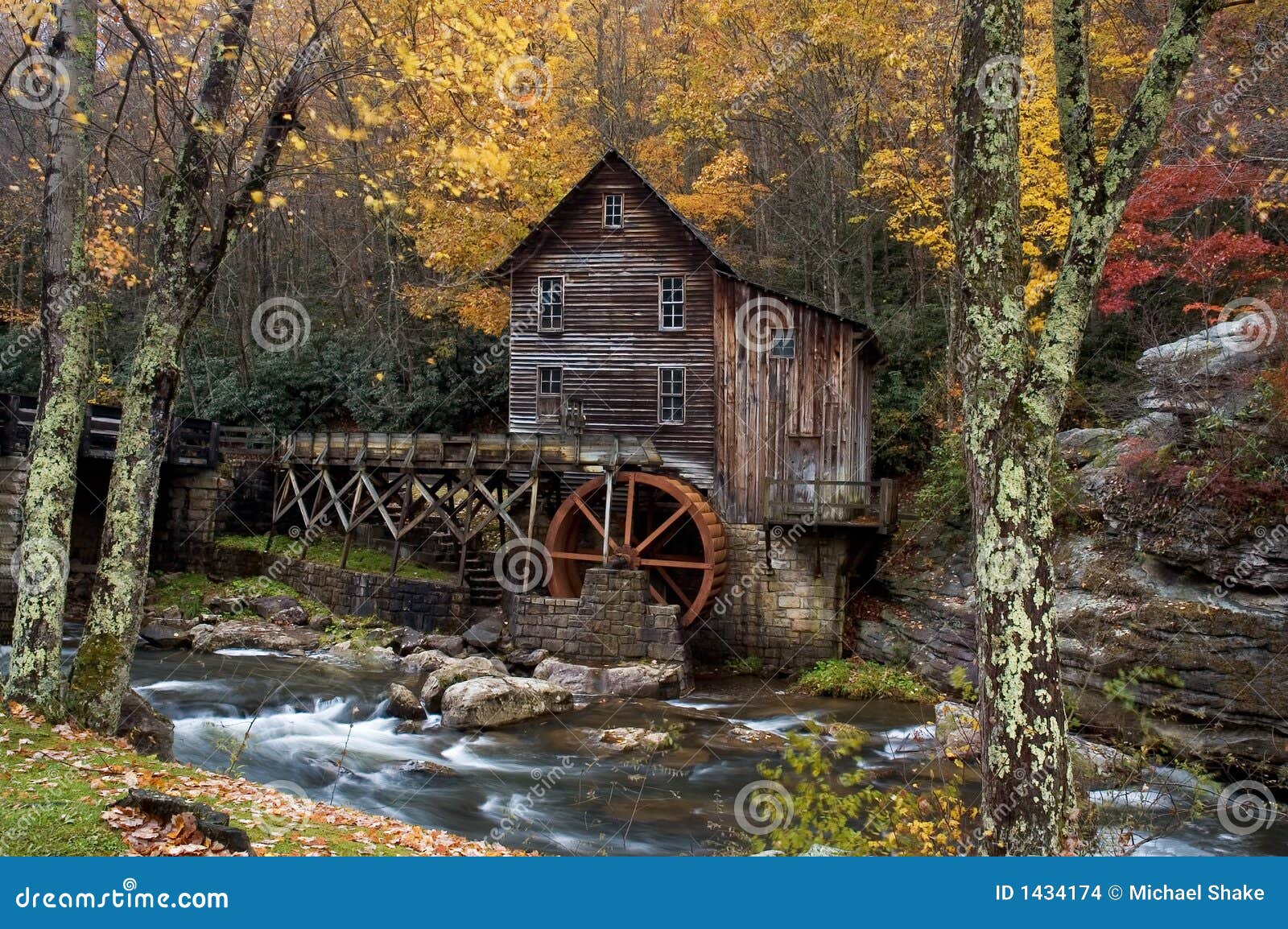 autumn at the grist mill