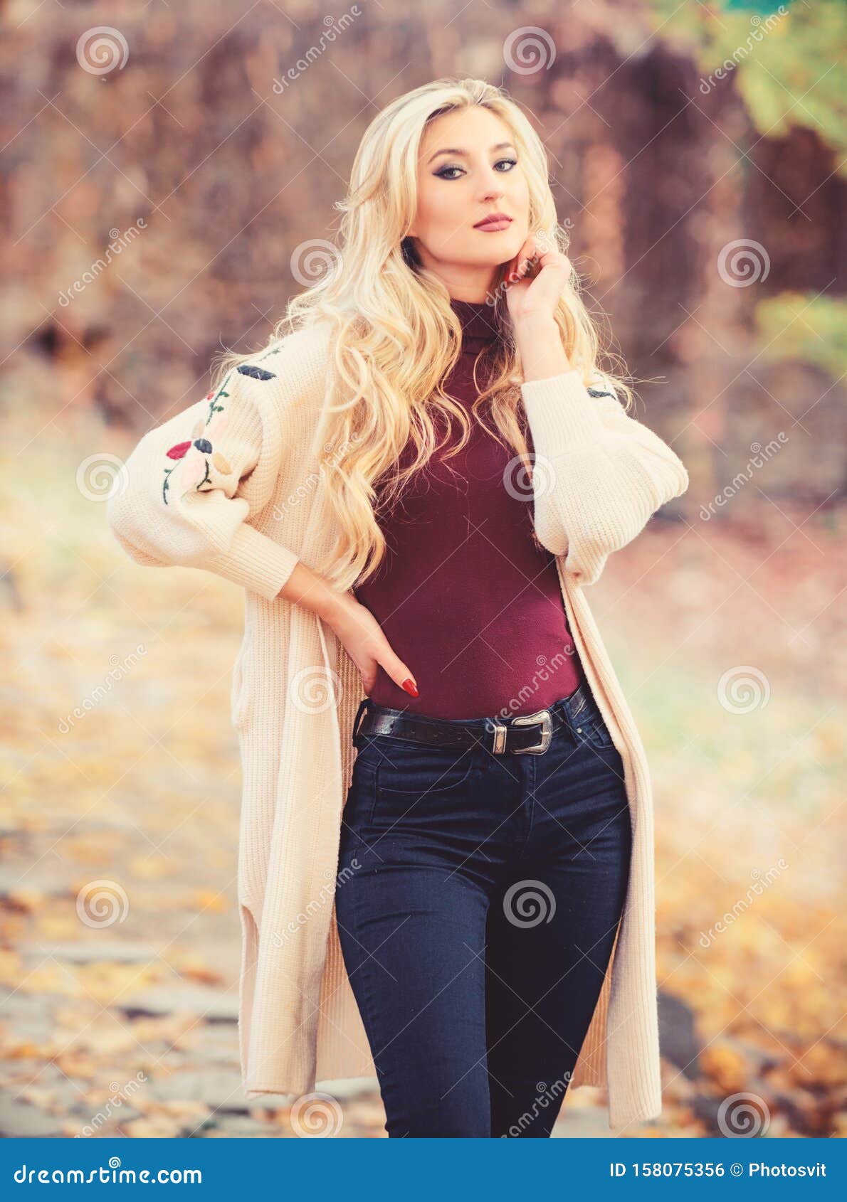 Autumn Hair Care is Important so As To Avoid Dry Frizzy Hair. Long Hair  Care Concept. Cold Blonde Concept Stock Photo - Image of conditioner,  adorable: 158075356