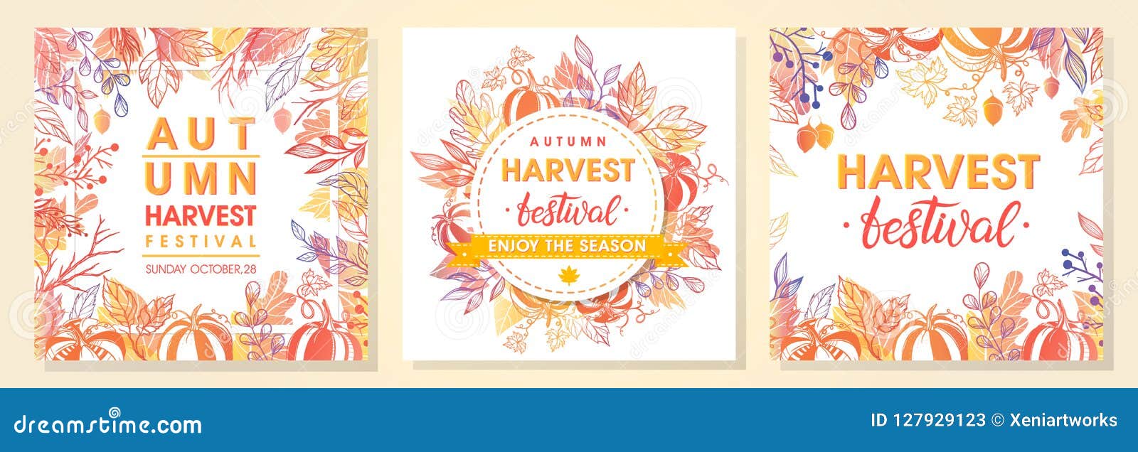 autumn harvest festival postes