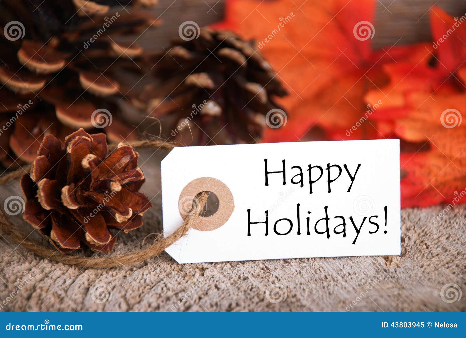 Autumn Label with Happy Holidays Stock Image Image of celebrate