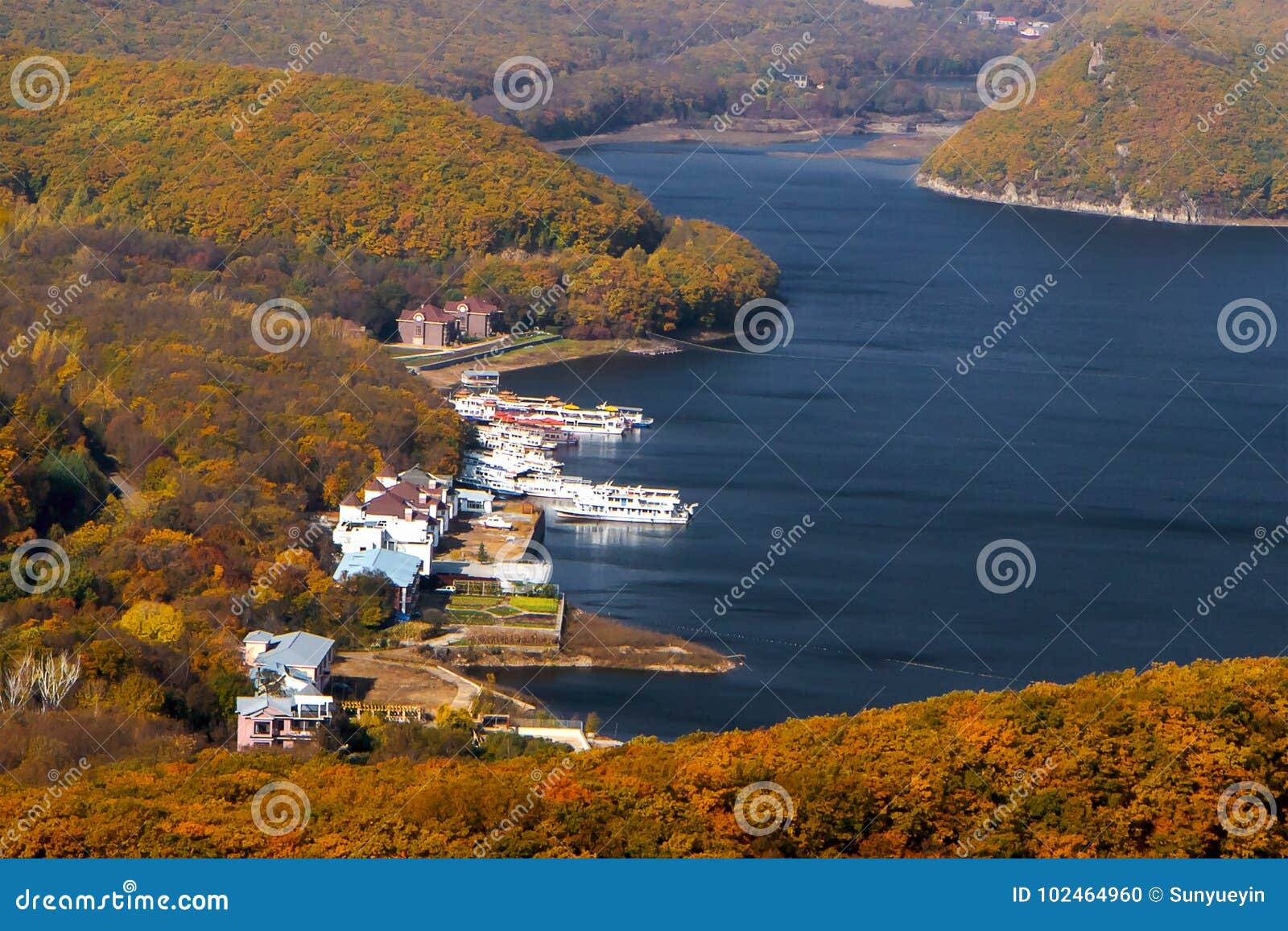 autumn in lake jingpo