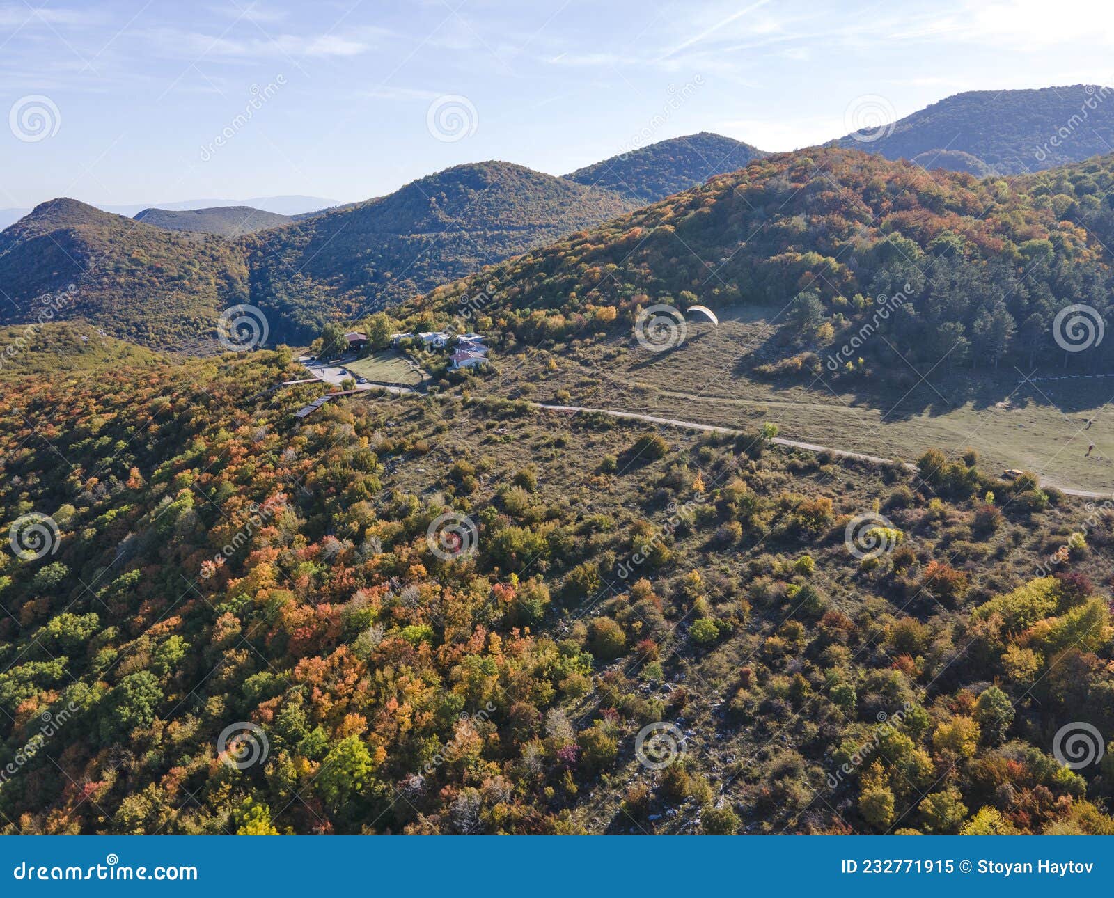 autumn landscape of balkan mountains near town of vratsa, bulgaria