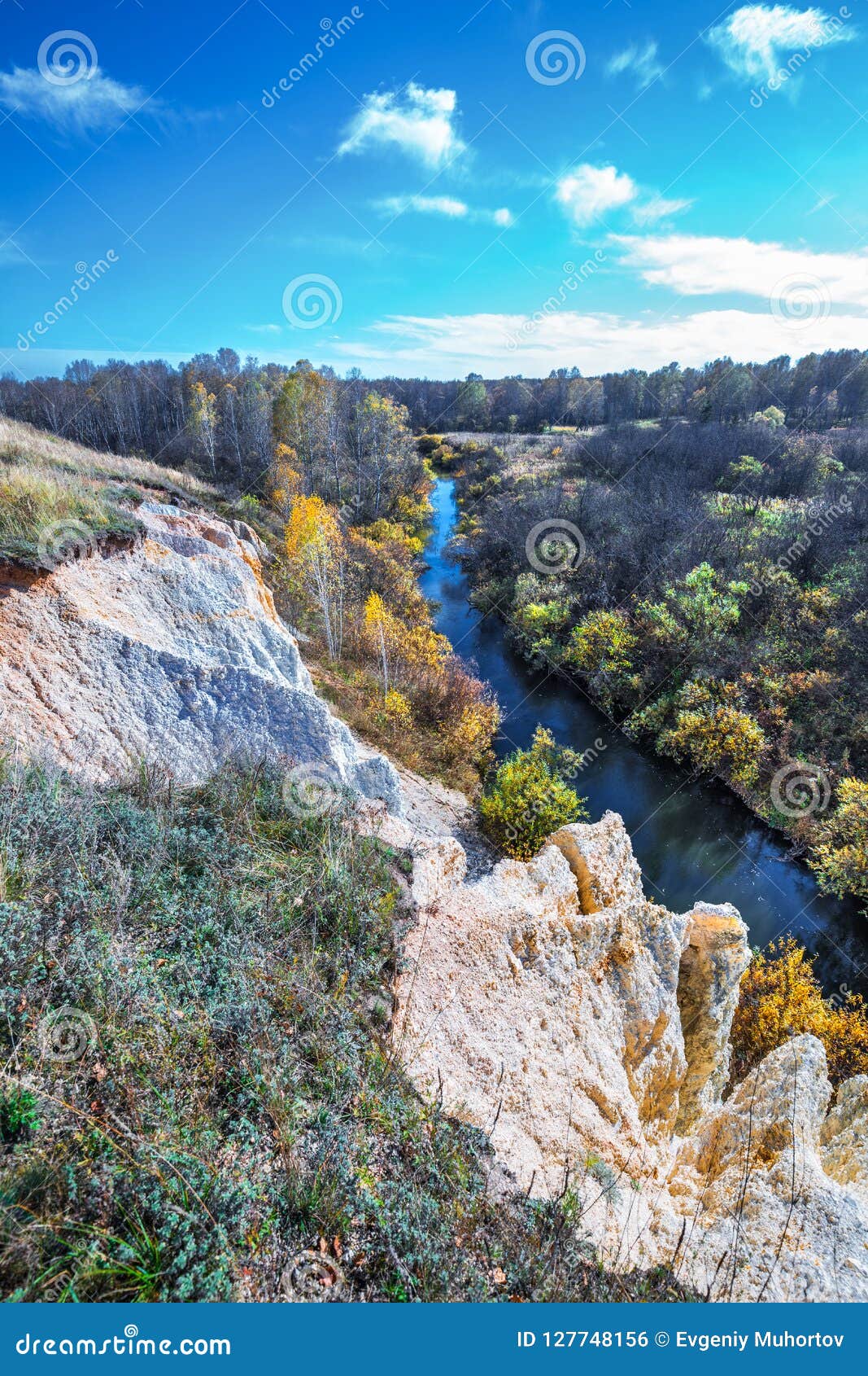 Autumn Landscape Novosibirsk Region Western Siberia Russia Stock