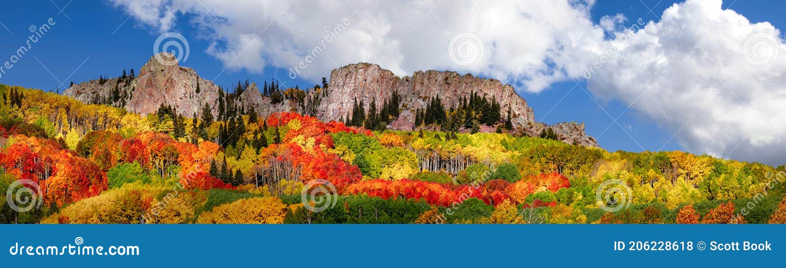 autumn landscape in the rocky mountains