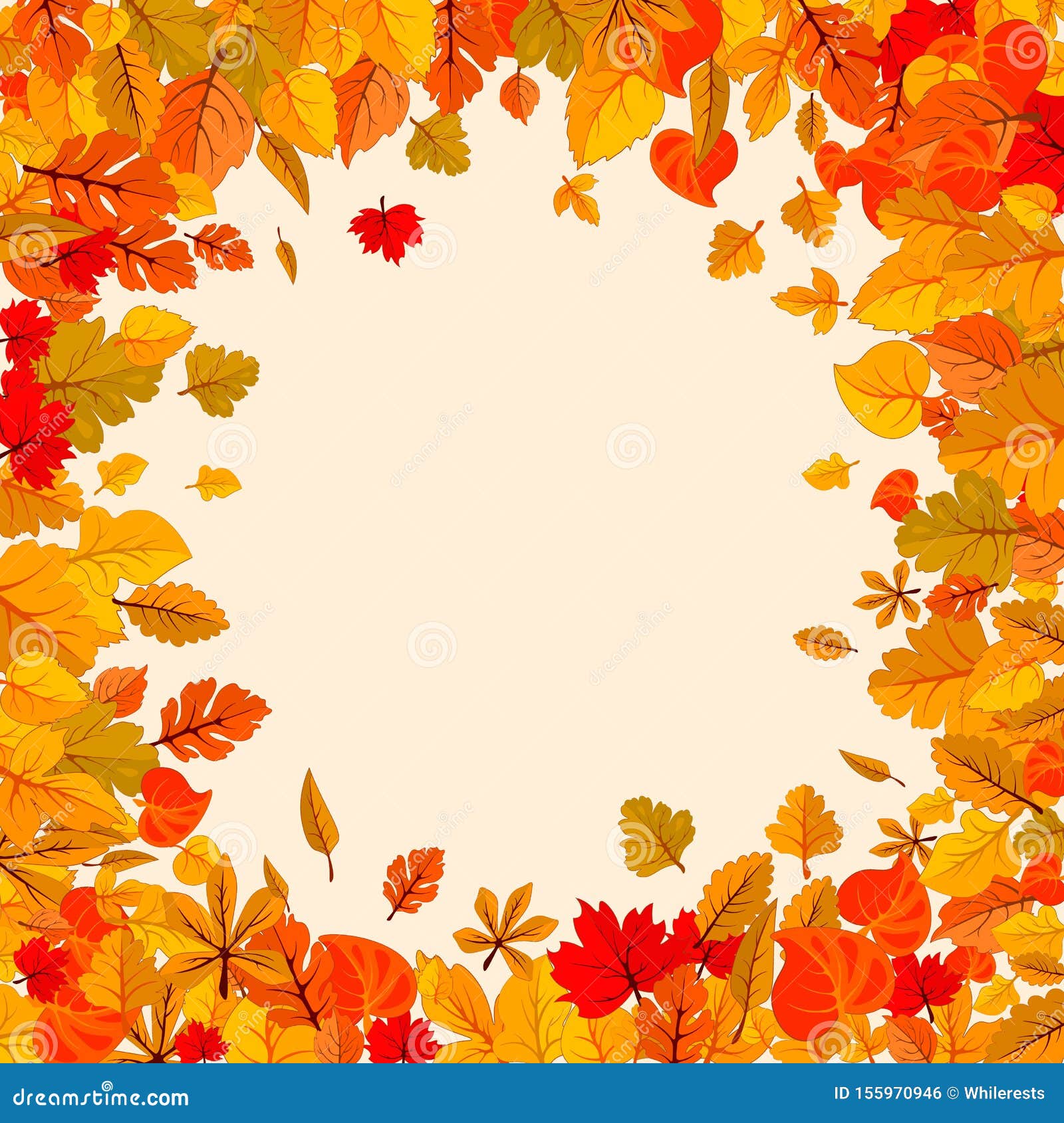 Autumn Leaves Fall Isolated Background. Golden Autumn Poster Template Autumn Leaves Fall Isolated Background. Golden Autumn Poster Template