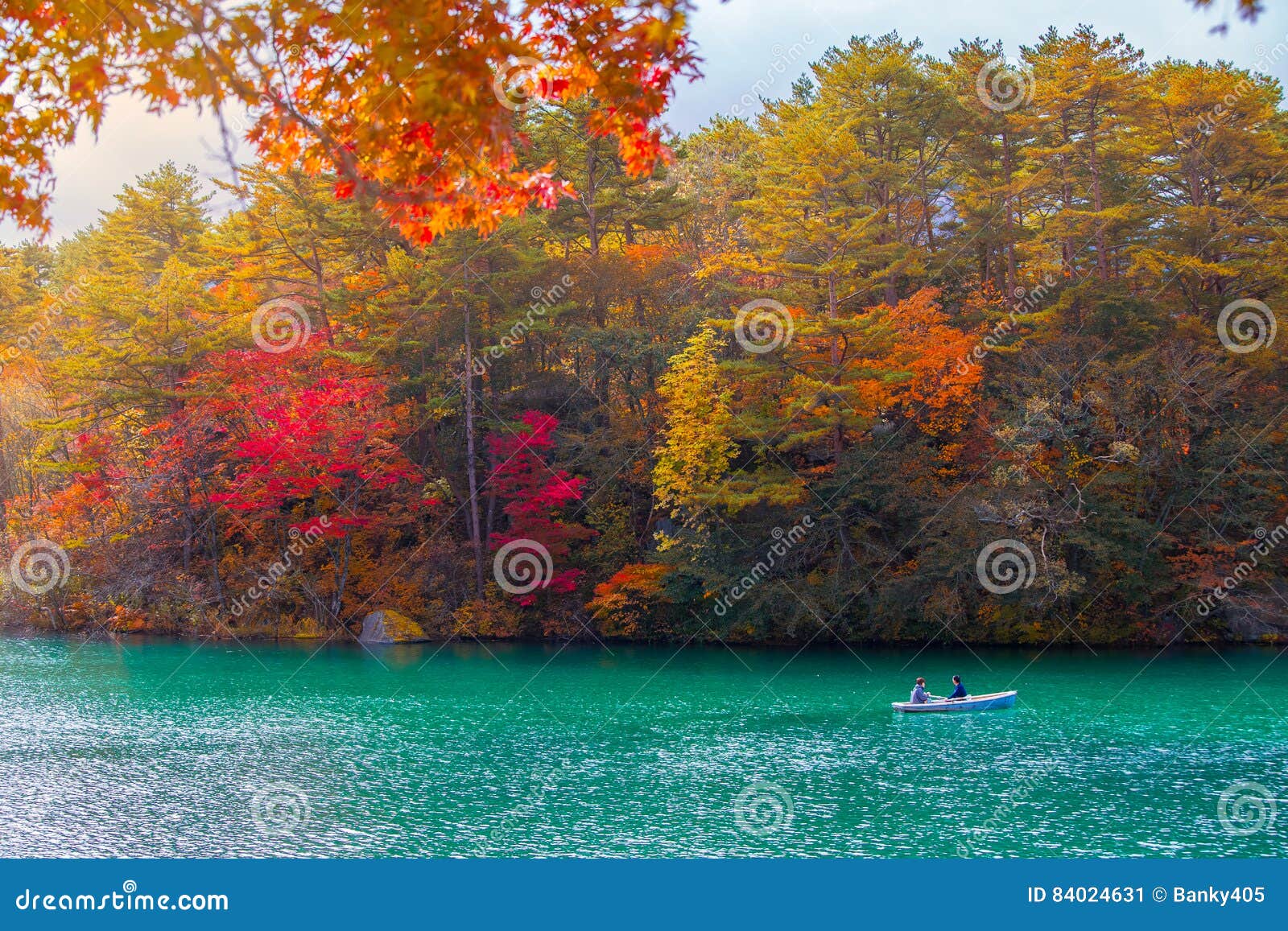 Autumn Leaves In Goshikinuma Lake Fukushima Stock Image Image Of Observatory Protected