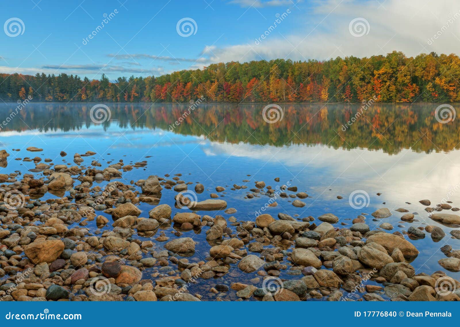 Autumn, Moccasin Lake stock photo. Image of calm, peninsula 17776840