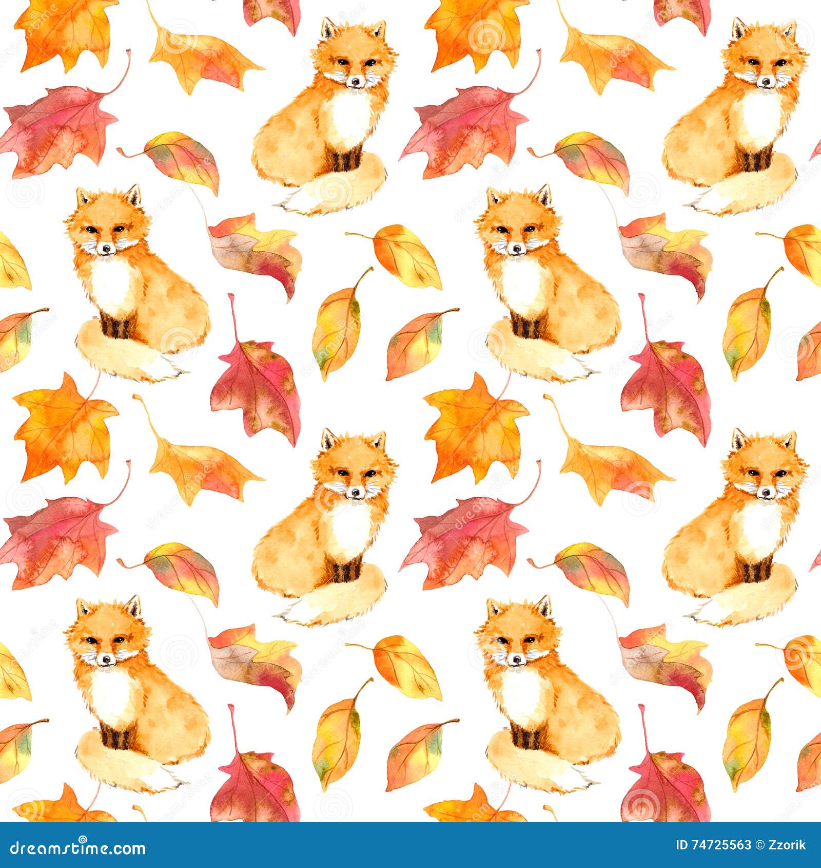 autumn-pattern-cute-fox-animal-red-leaves-seamless-watercolor-background-74725563.jpg