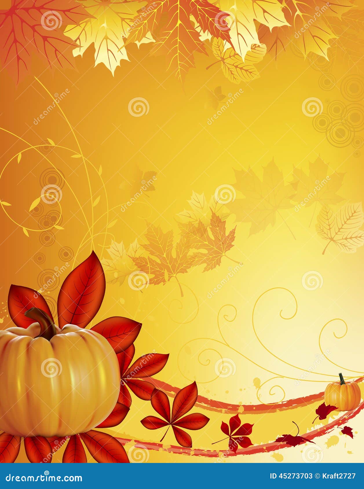Autumn pumpkin stock image. Image of effect, colored - 45273703