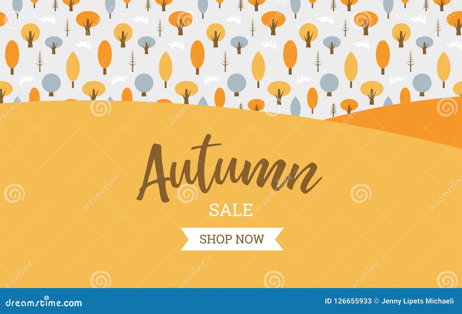 autumn sale background banner with leaves for shopping sale or promo poster and frame leaflet or web banner. 