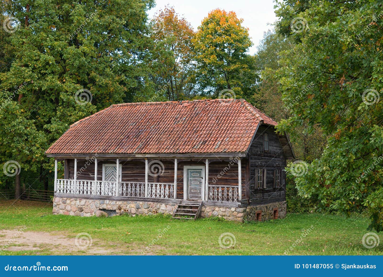 old wooden house rumsiskes lithuania