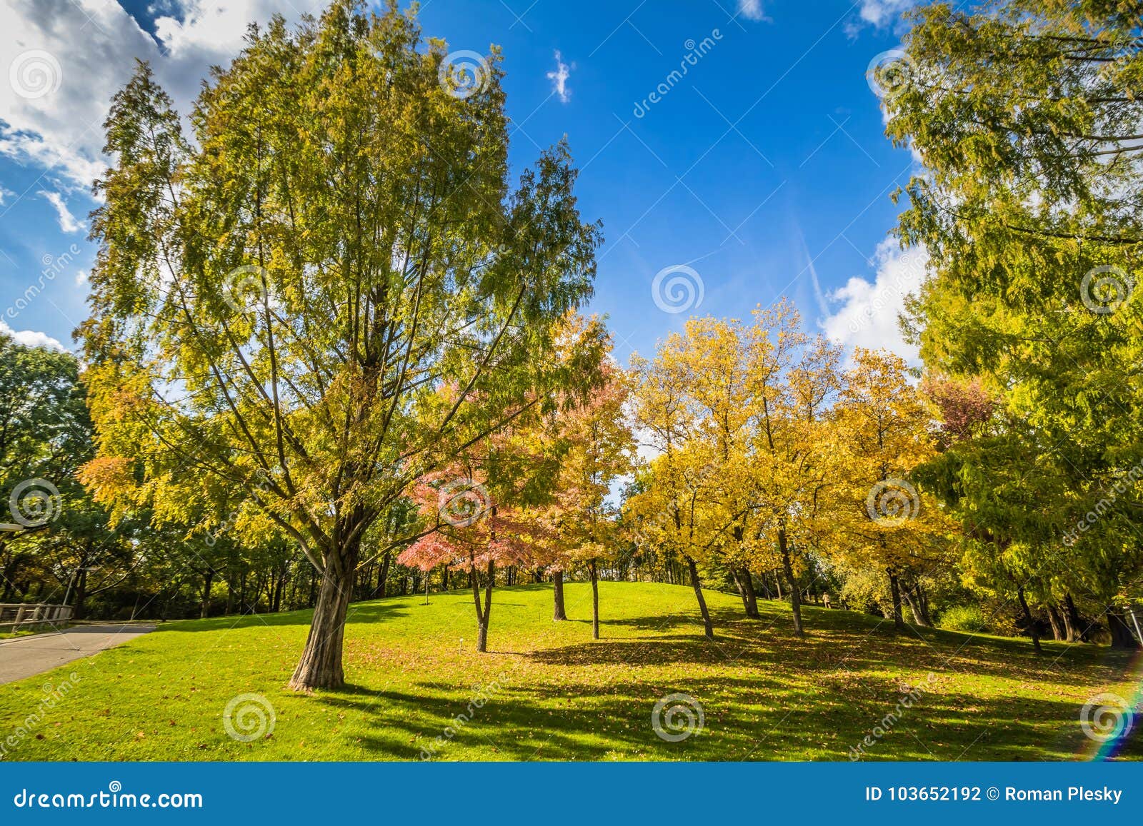 autumn in spa gardens oberlaa in vienna