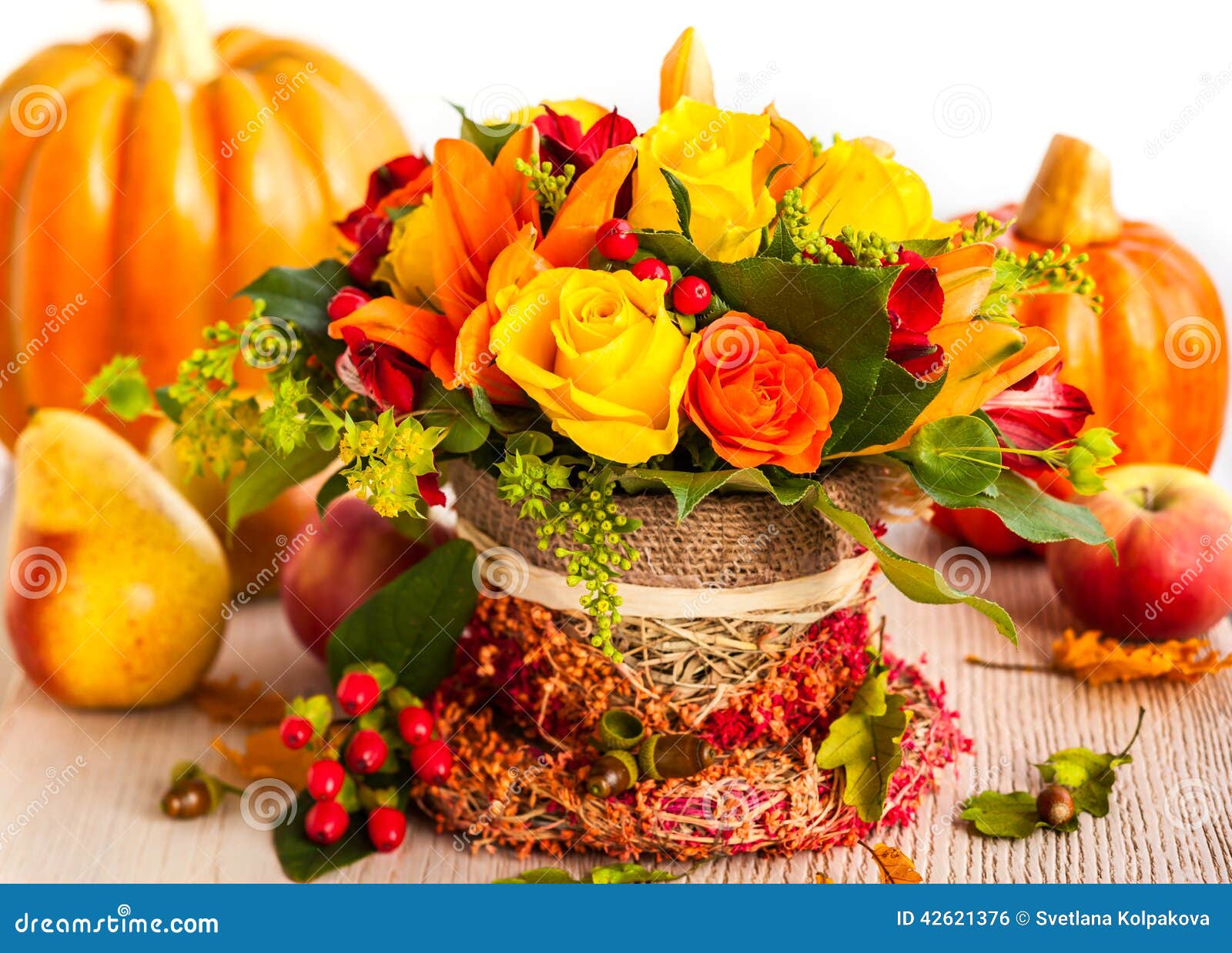 Autumn Table Setting stock foto. Image of mooi, decor - 42621376