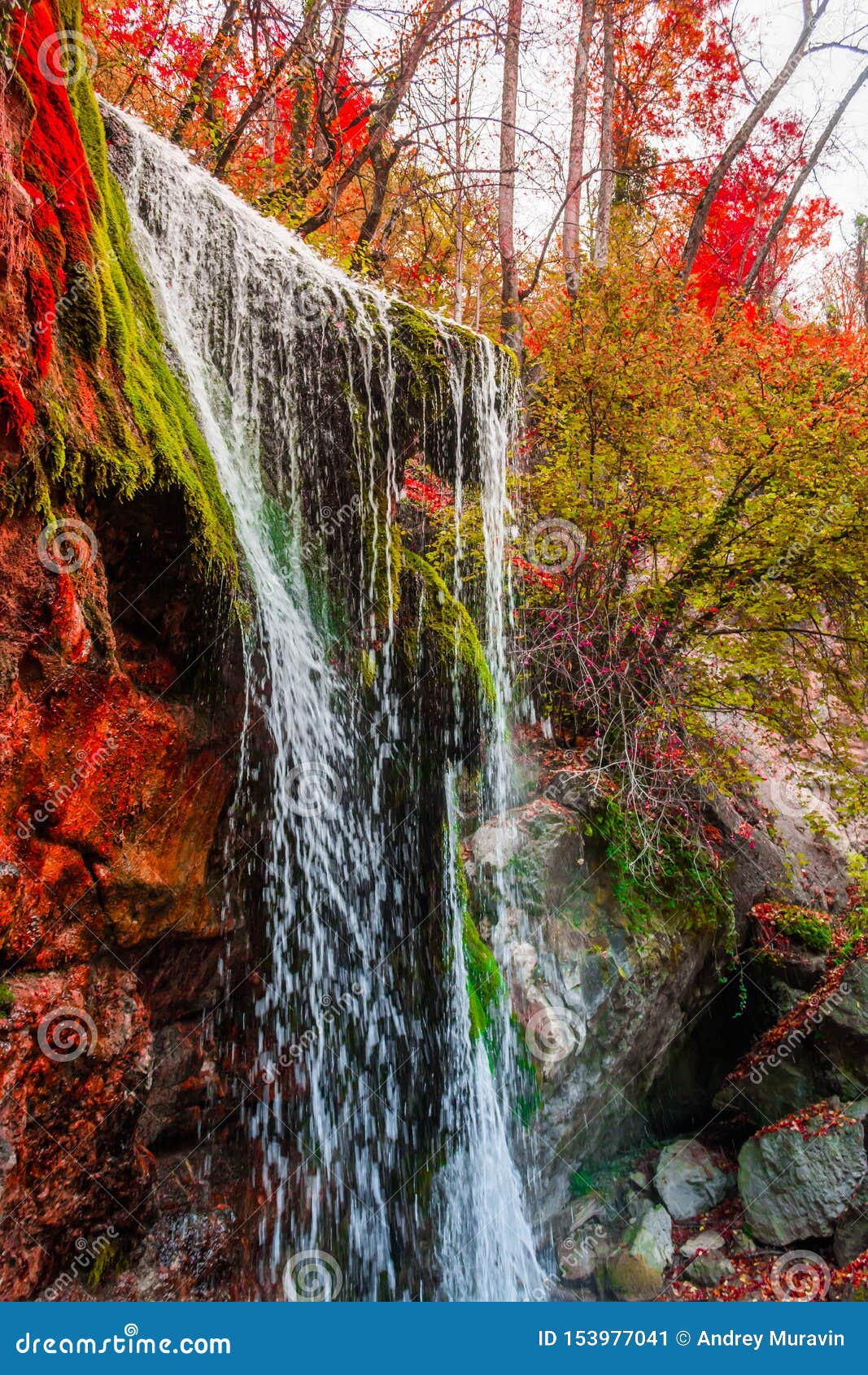 Autumn Waterfall 3 Stock Image Image Of Autumn Iceland 153977041