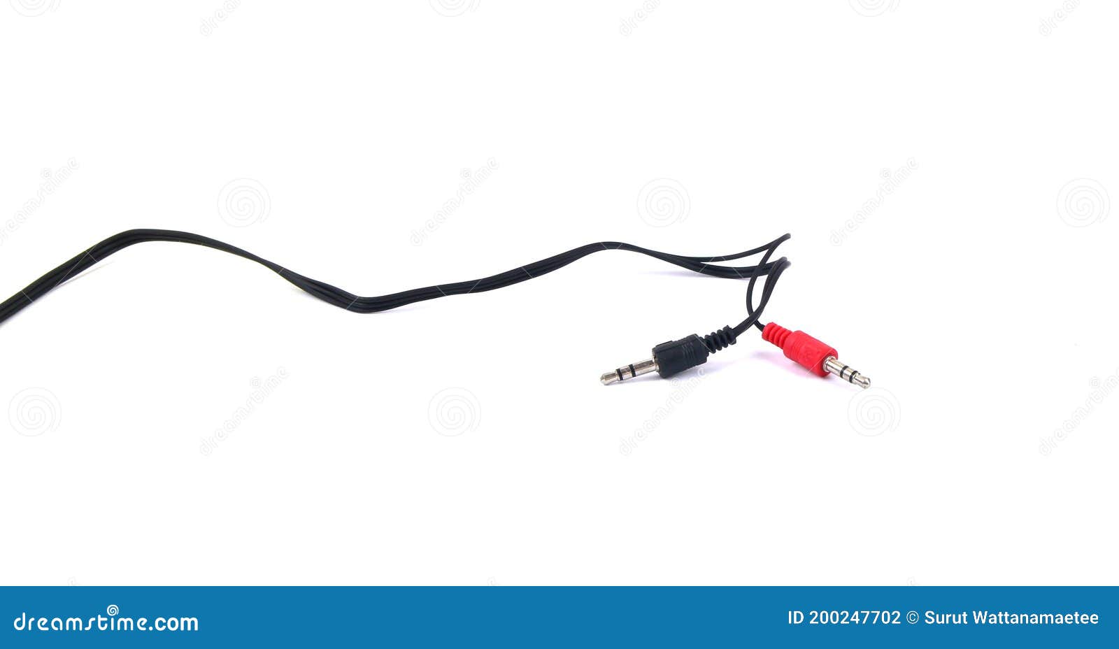 Aux Cable En El Fondo Aislado Foto de archivo Imagen de hospitalidad