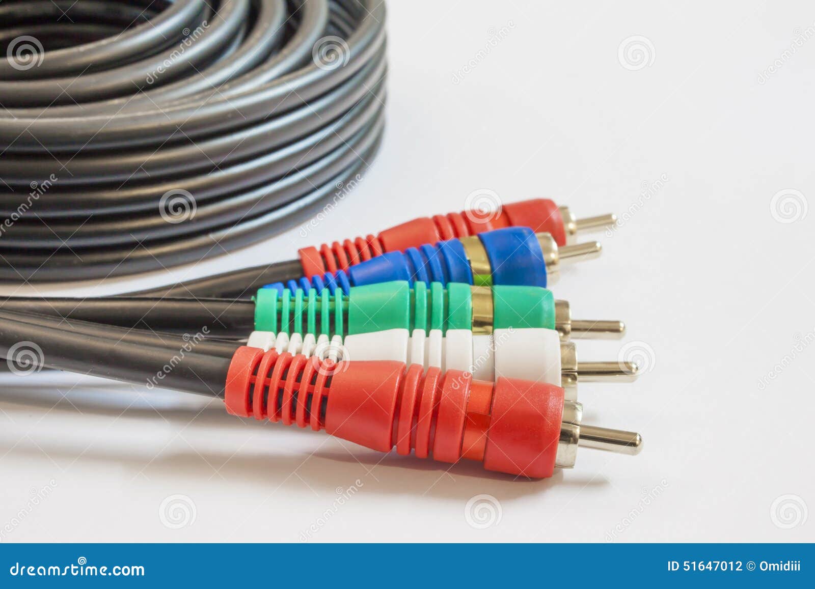 AV cable stock photo. Image of background, close, audio 51647012