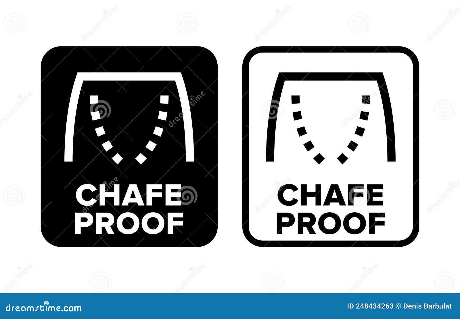 chafe proof  information sign