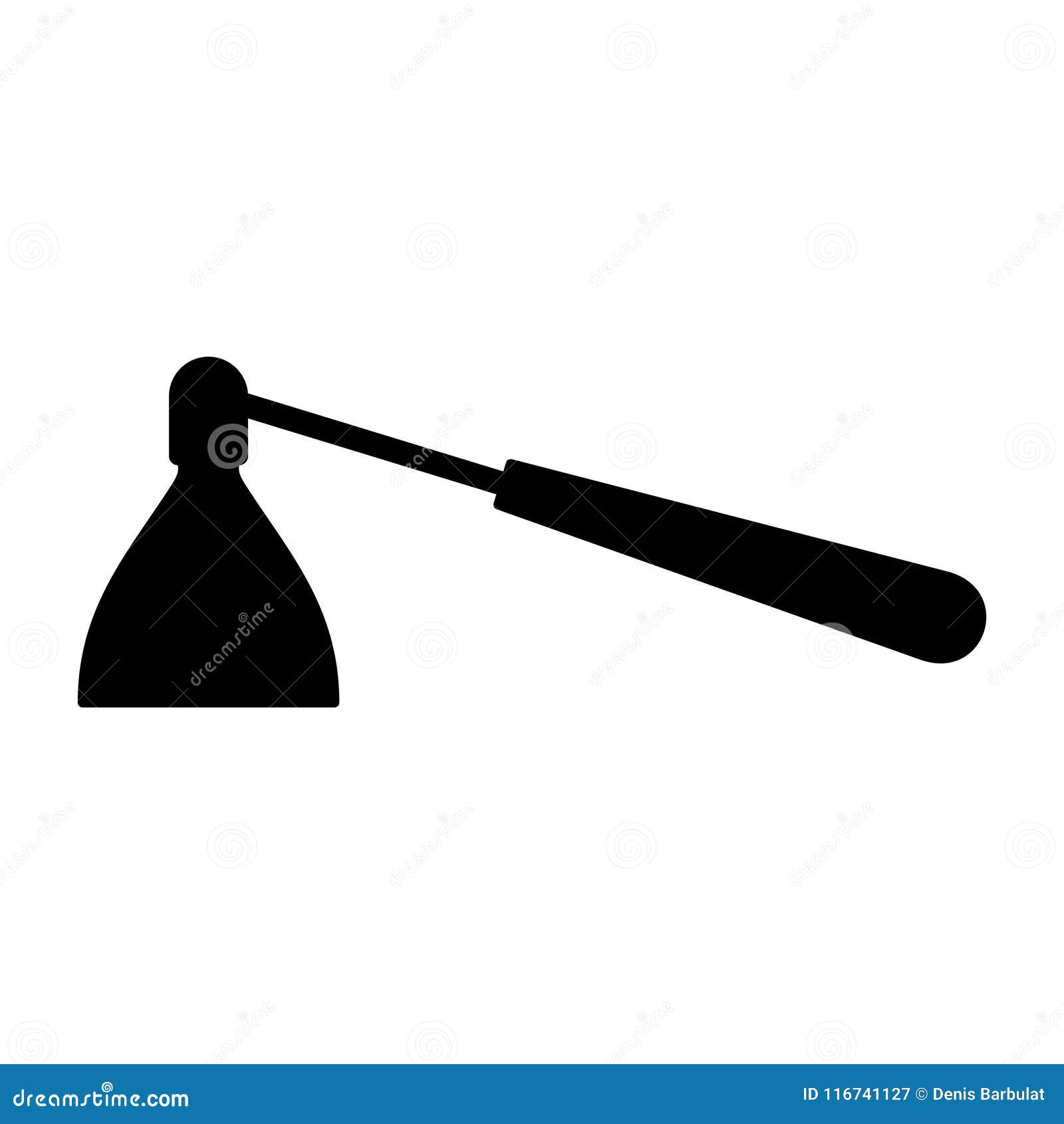Candle Snuffer stock vector. Illustration of fire, accessory 116741127