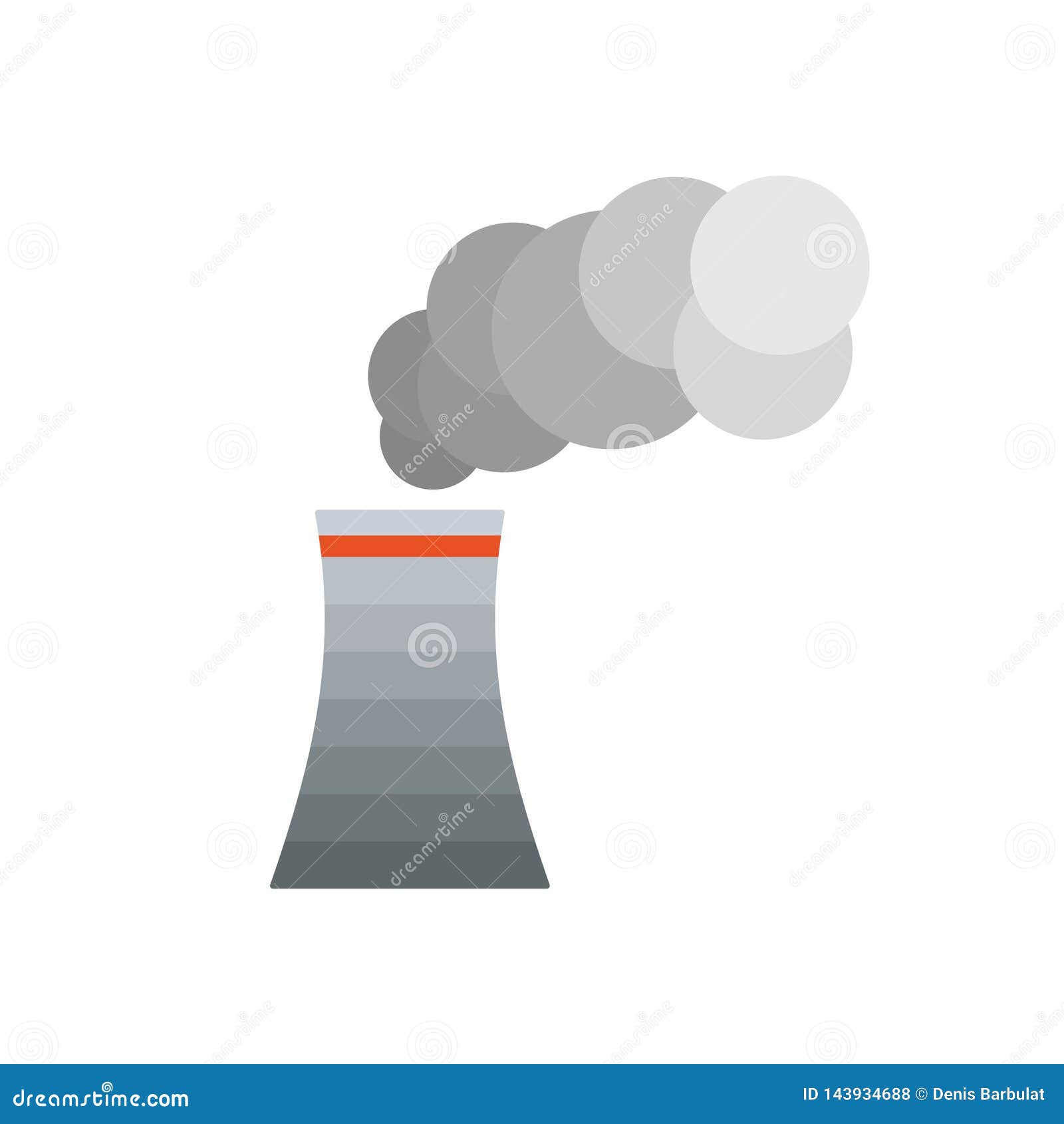 Cooling tower icon stock vector. Illustration of energy 143934688