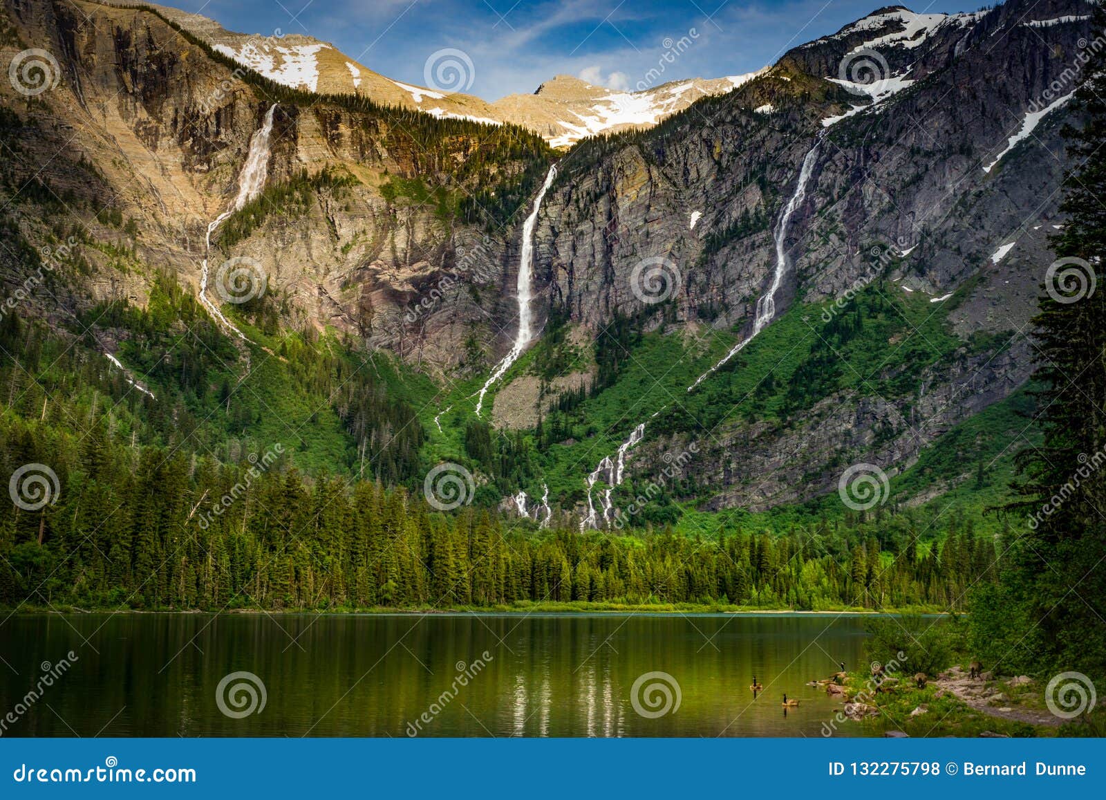 avalanche lake, glacier national park, montana