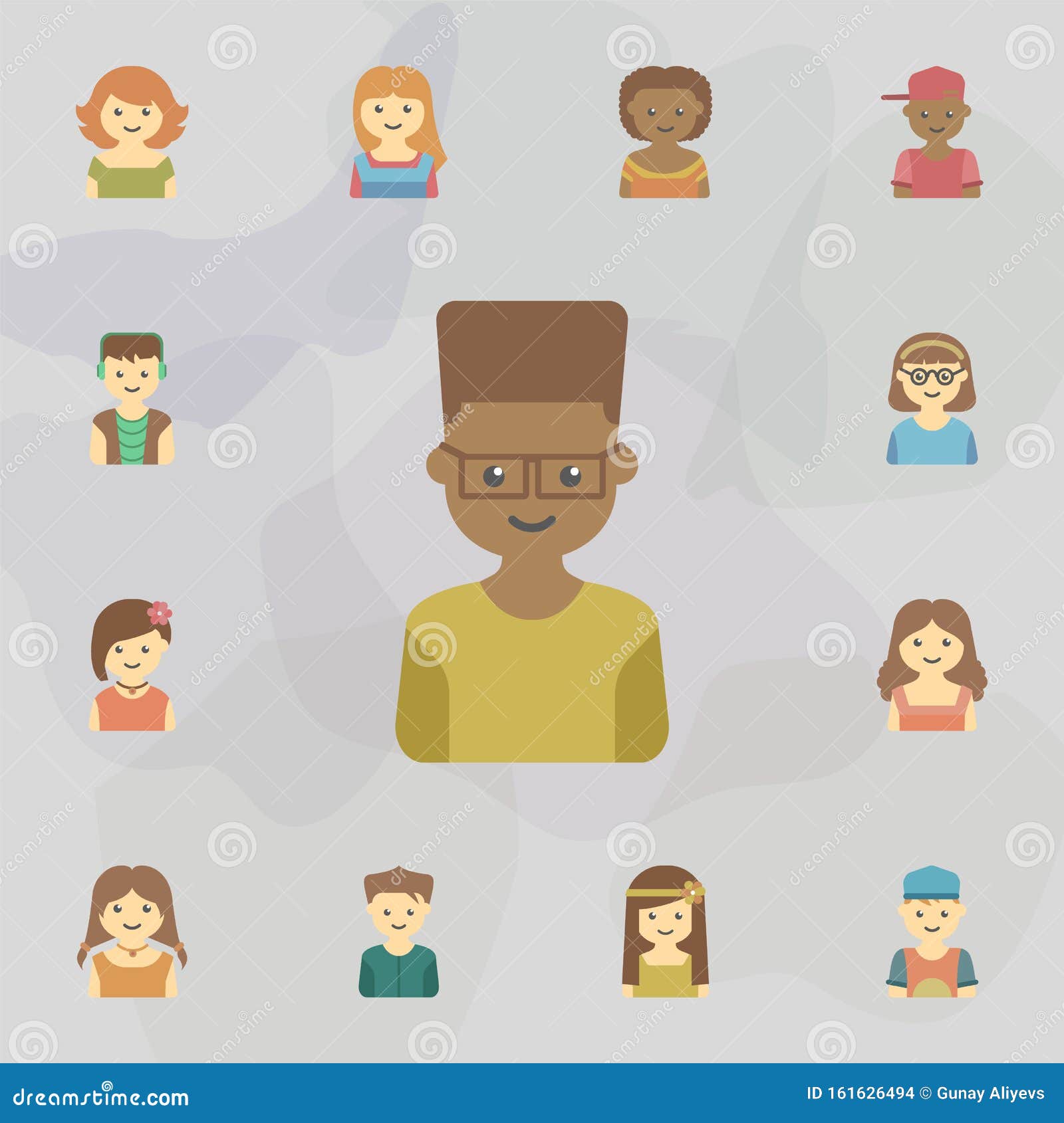Avatar of Girl Colored Icon Universal Set of Kids Avatars for Website  Design and Development App Development Stock Illustration  Illustration  of drawing power 161626501