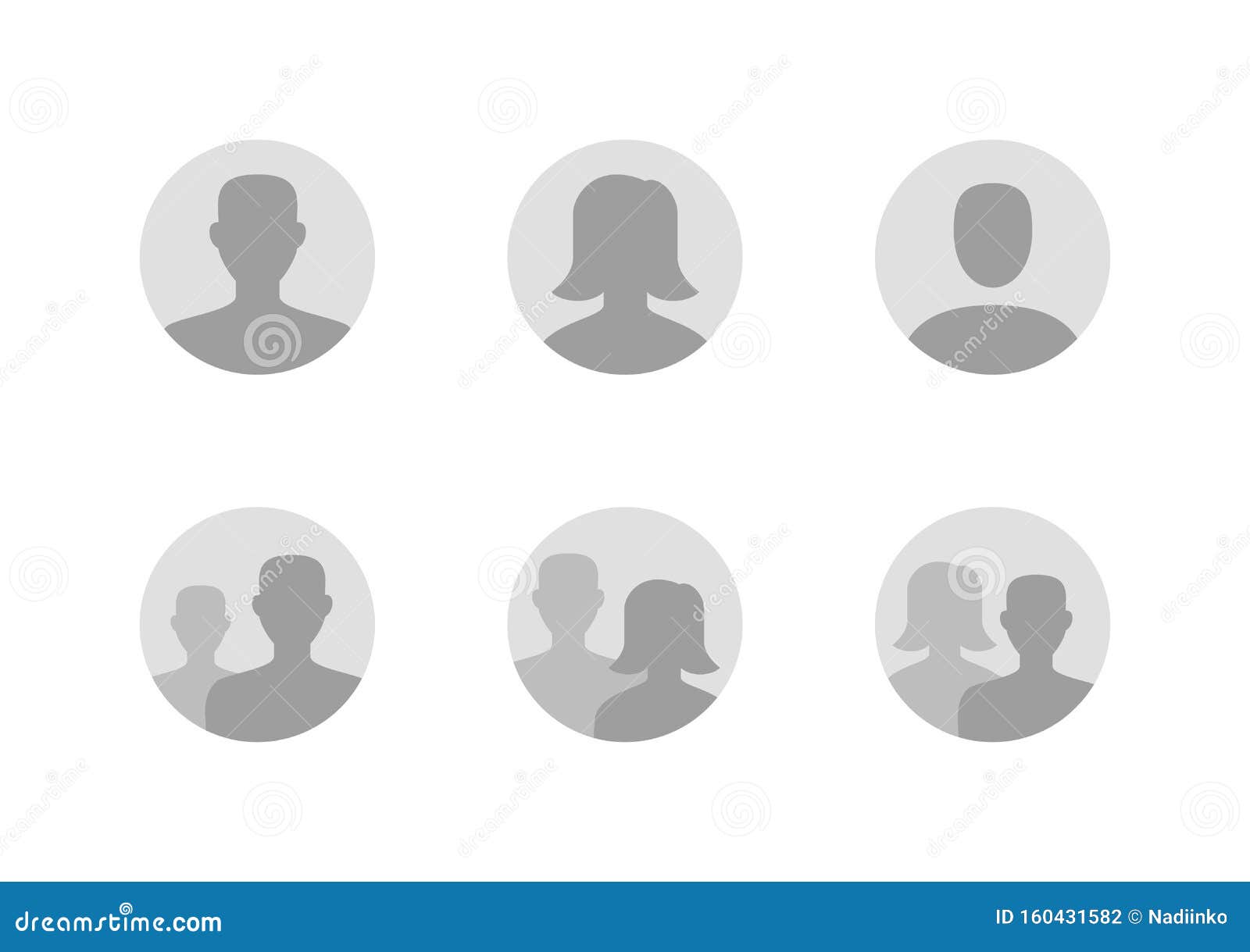 Vector Avatar Icon Profil Picture Stock Vector - Illustration of flat,  girl: 126287784