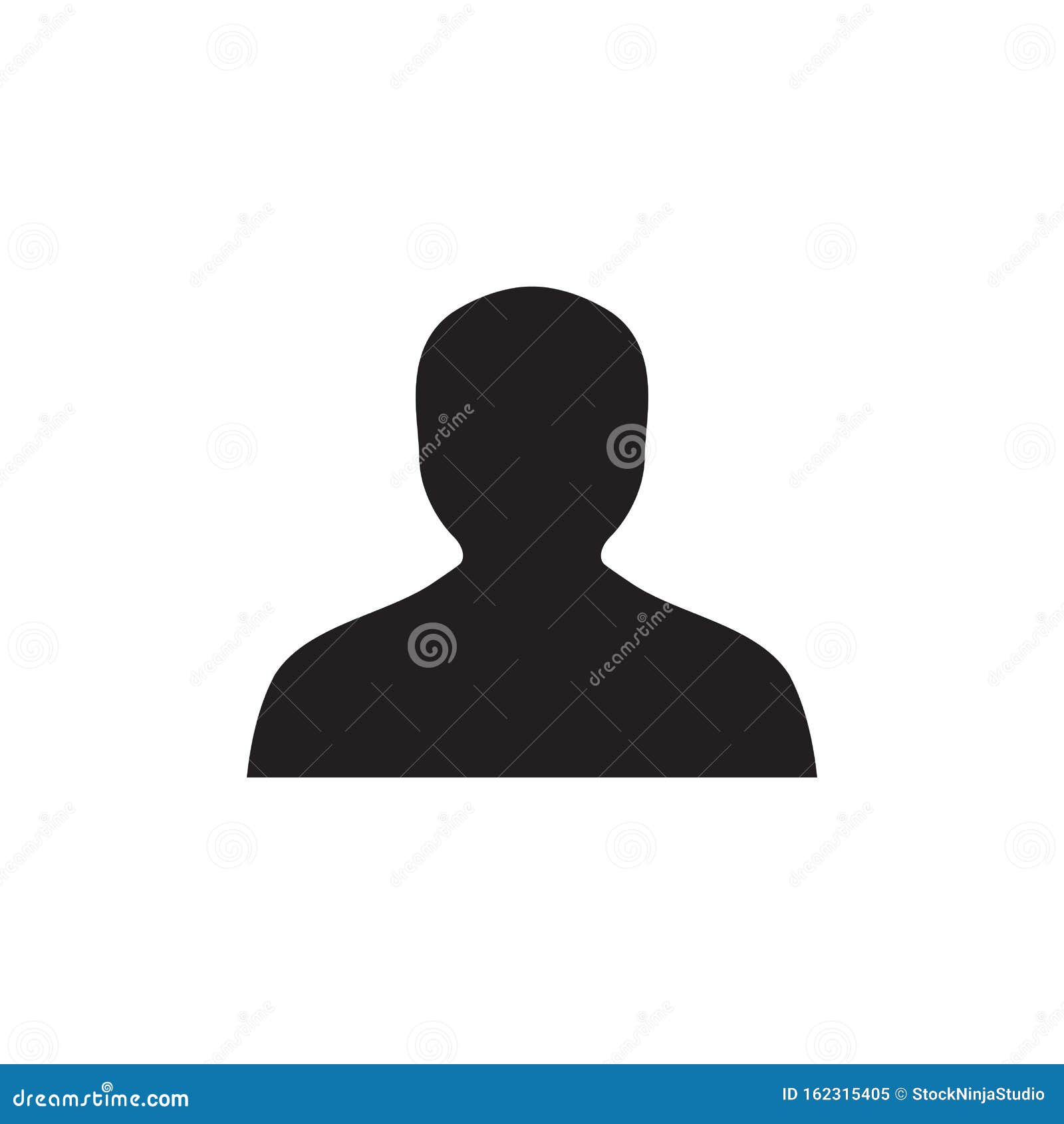 black avatar person icons. user profile icon 7319933 Vector Art at