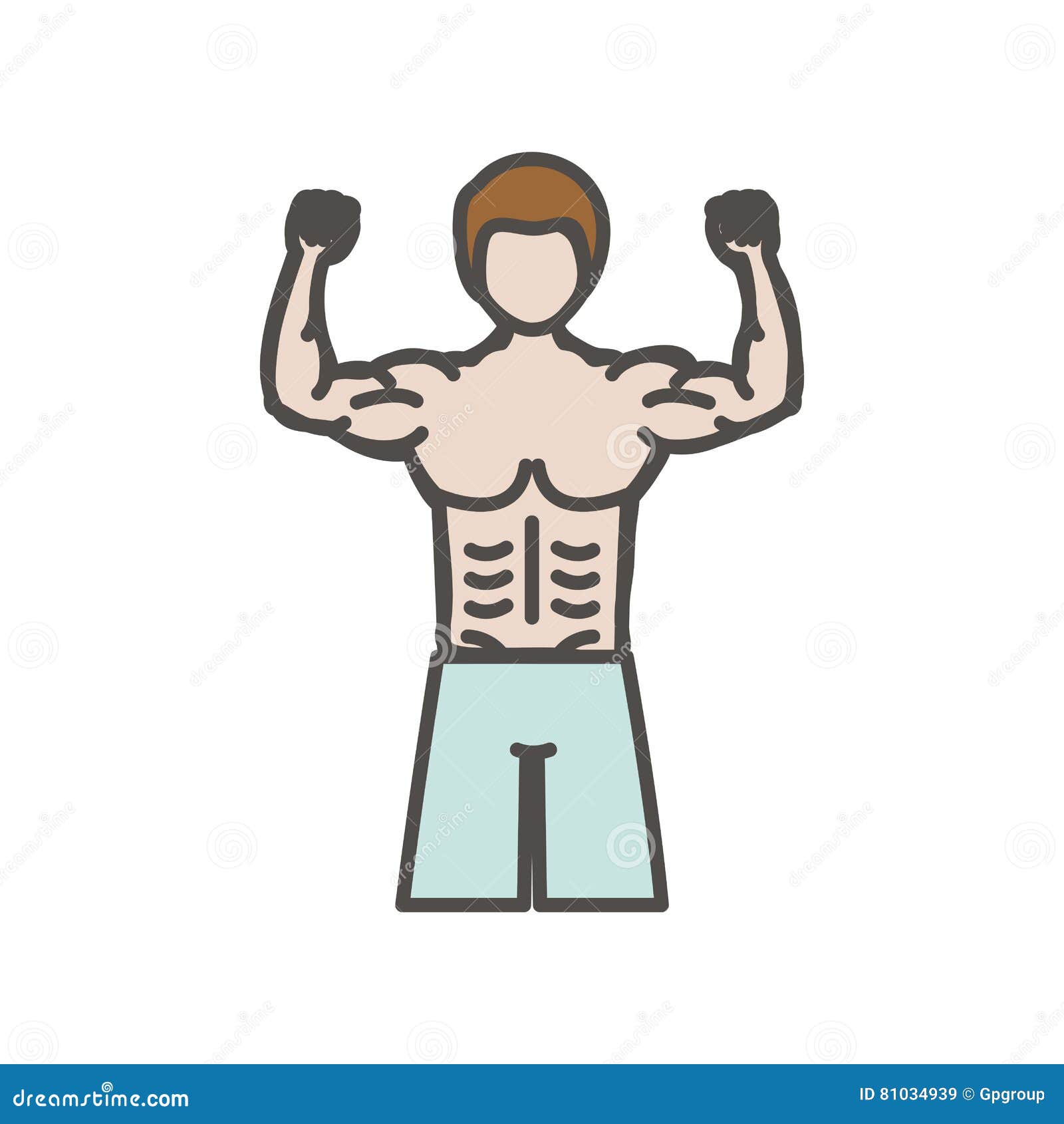 Trainer man people avatar person Icon in Gym and fitness  Flat