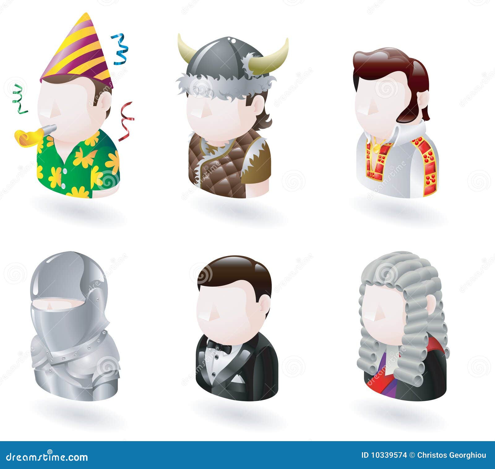 Avatar People Internet Icon Set Stock Vector - Illustration of cartoon,  knight: 10339574