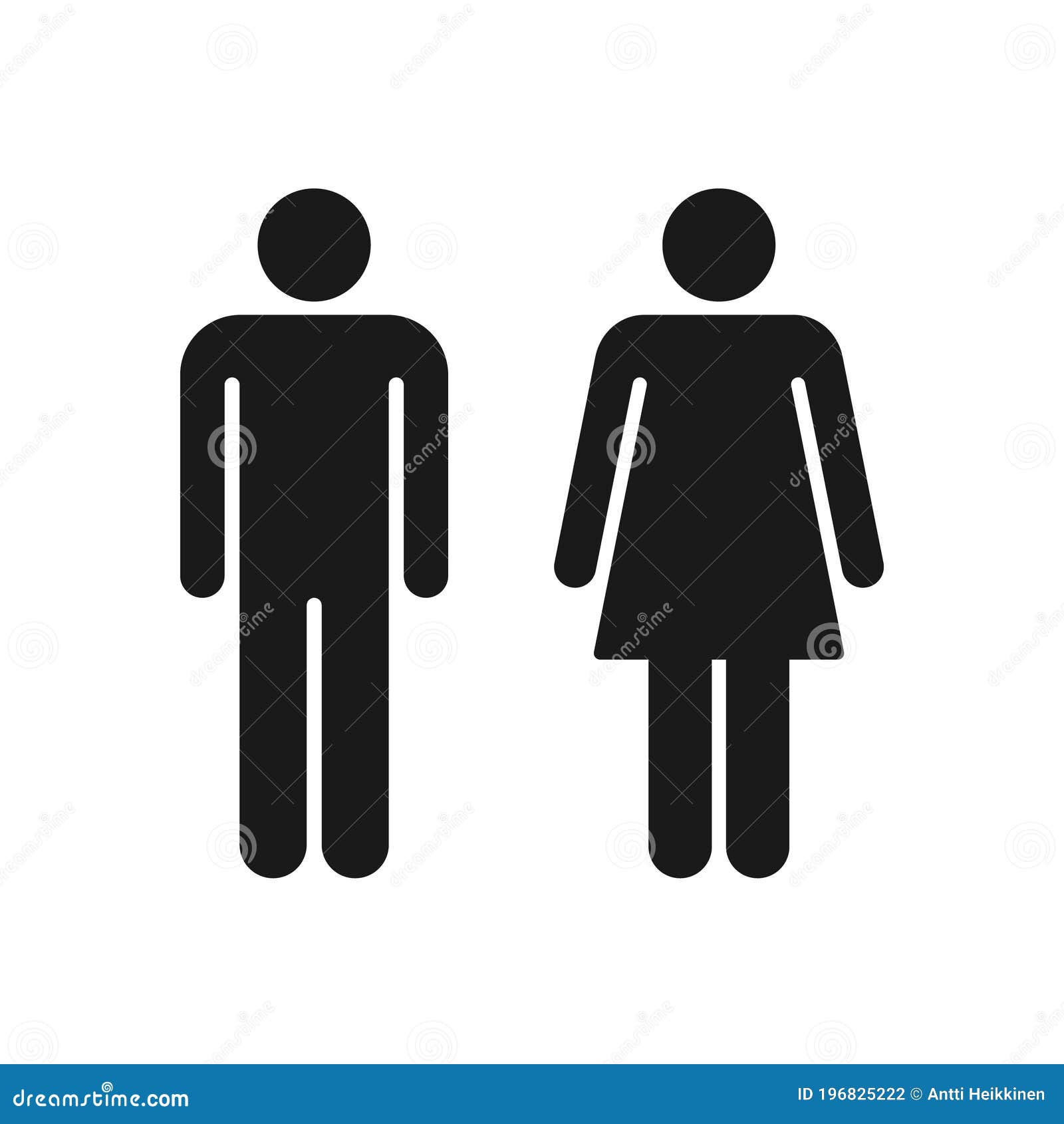 Avatar-pictogramset Voor Man En Vrouw. Symbool Genderprofiel Mannen En Mannen En Vrouwen Logo Wc. Toiletbord En Badkamer. Vector Illustratie - Illustration of ontwerper, badkamers: 196825222