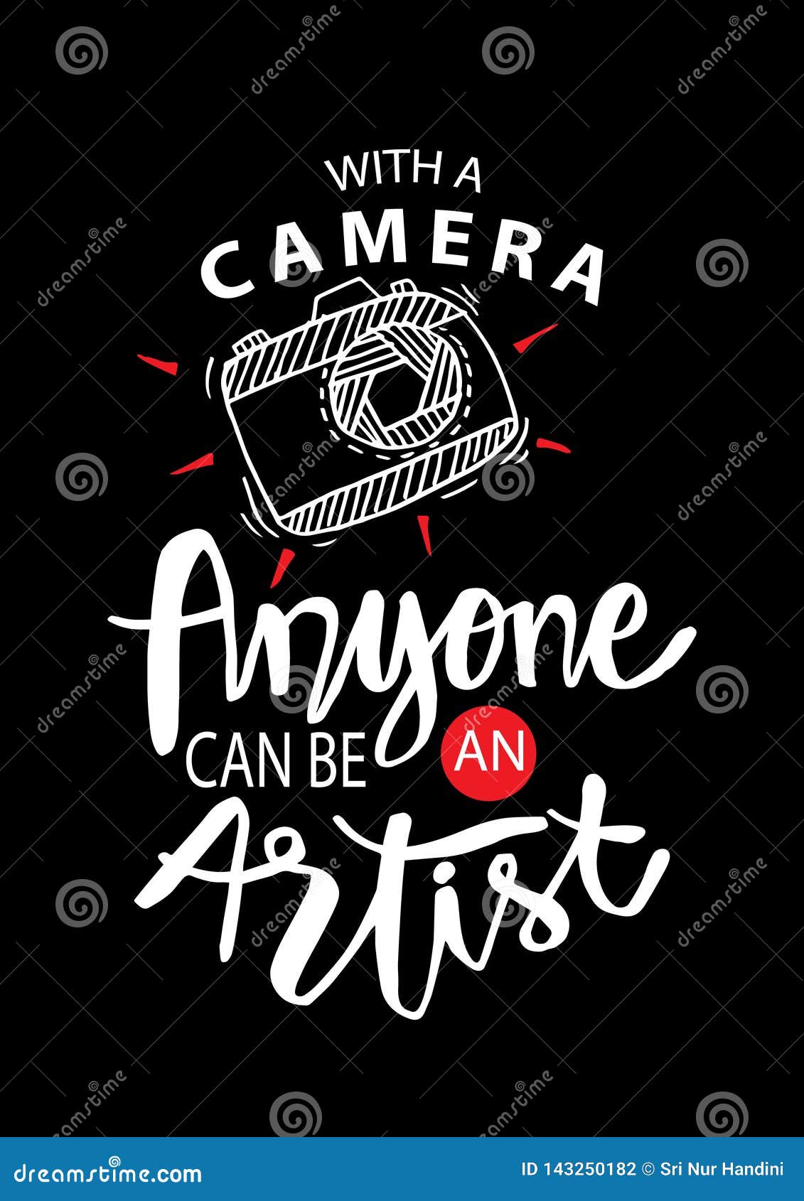 Avec Une Camera N Importe Qui Peut Etre Artiste Illustration De Vecteur Illustration Du Texte Main Avec Une Camera N Importe Qui Peut Etre Artiste Illustration De Vecteur Illustration Du Texte Main