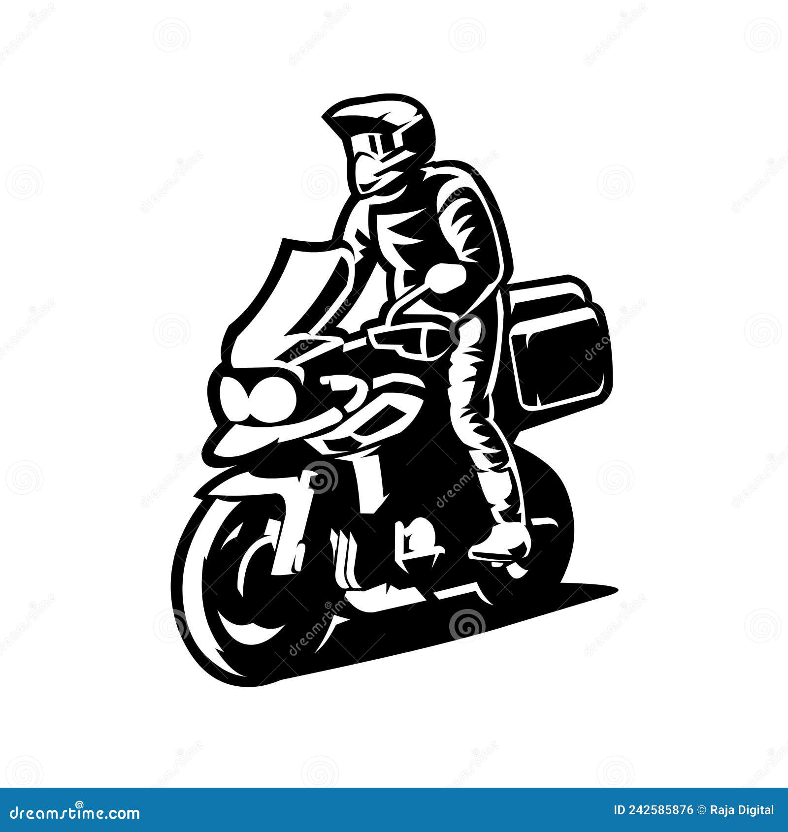 Esboço de desenho de moto de turismo