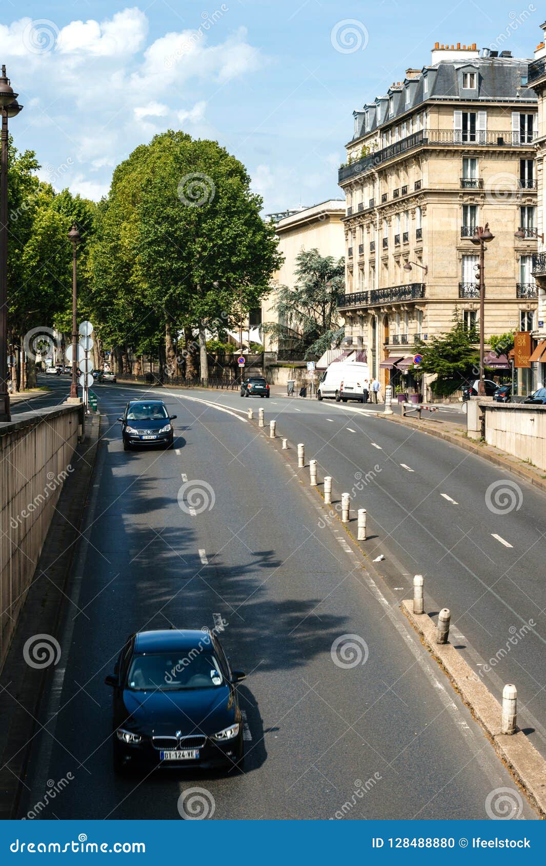 Avenue De New York Tunnel in Paris Elevated View Editorial Image ...