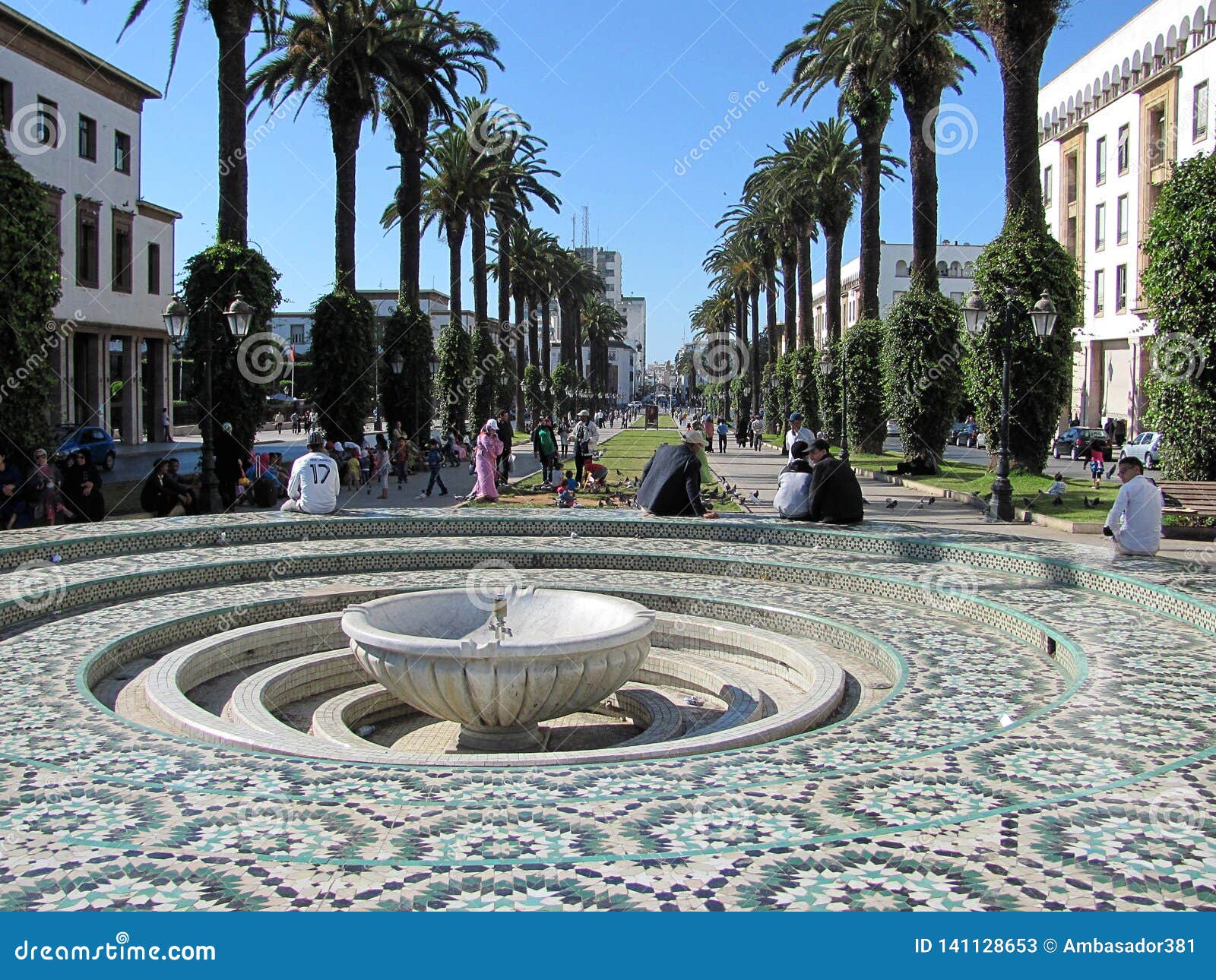 Avenue Mohamed V in Rabat, Morocco Editorial Stock Photo - Image of