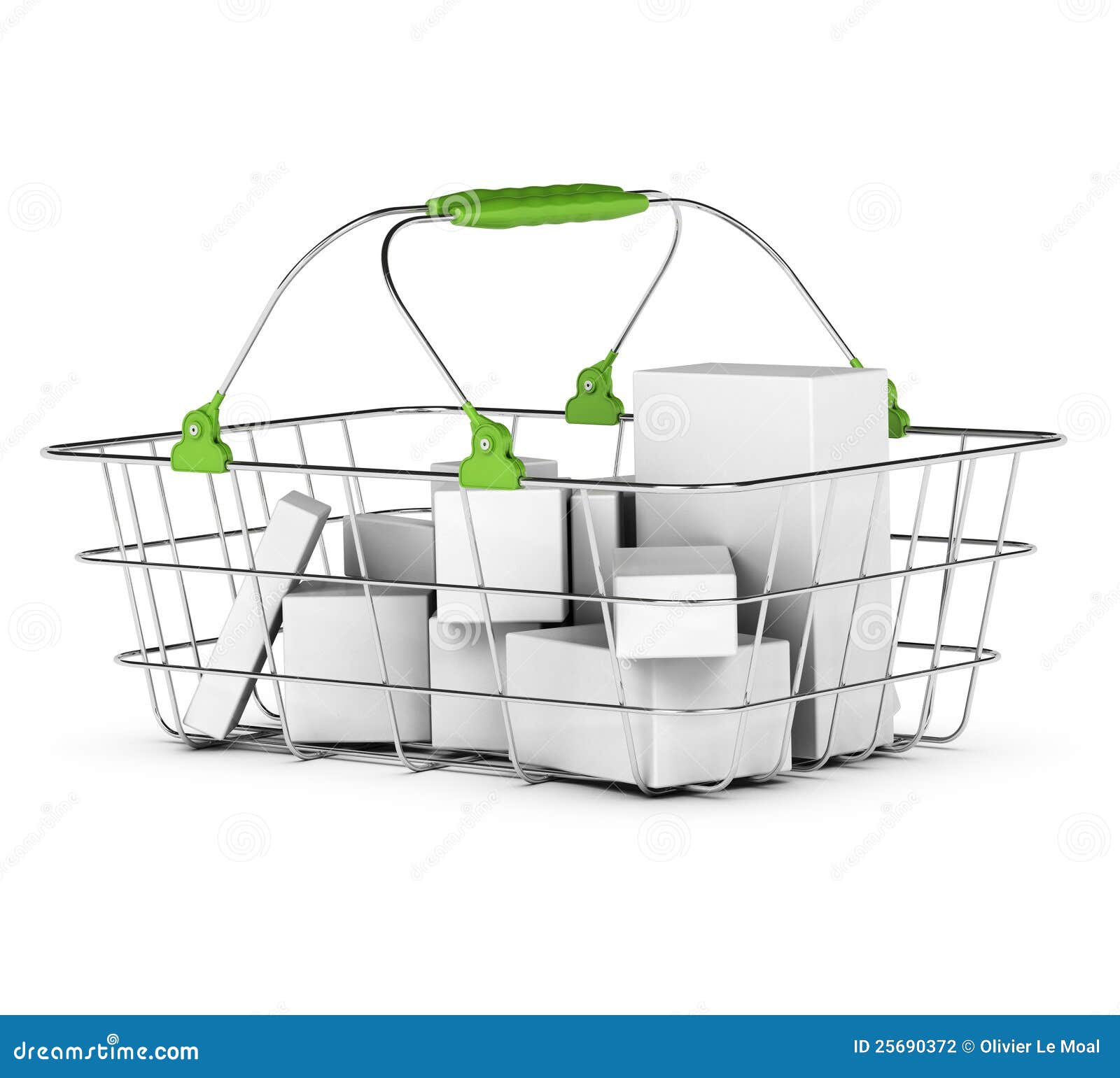 Average basket over white stock illustration. Illustration of products -  25690372