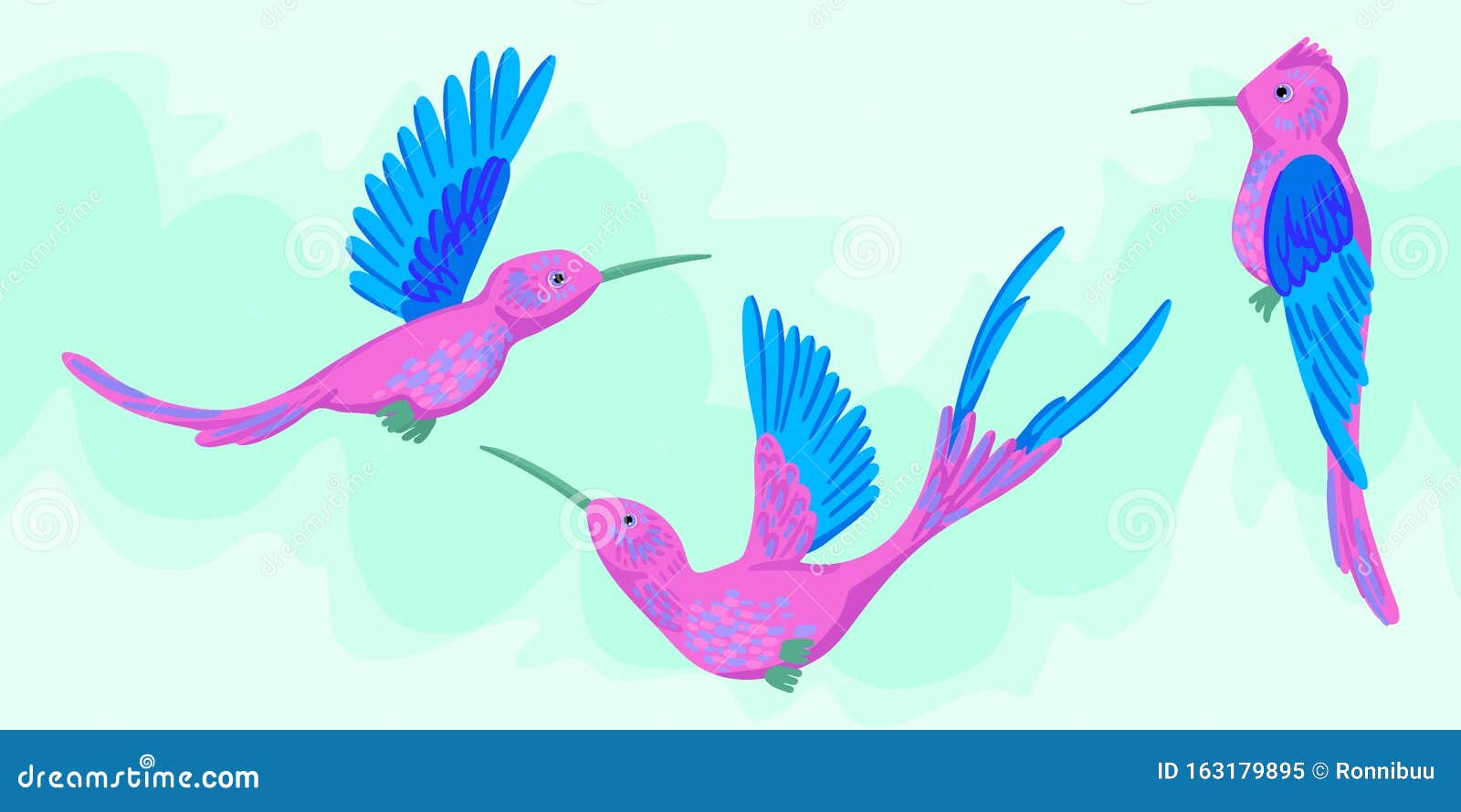 Aves De Caca Passaros Pequenos Voadores Animais Cor De Rosa Brilhantes Ilustracao Vetorial Ilustracao Do Vetor Ilustracao De Verde Vermelho