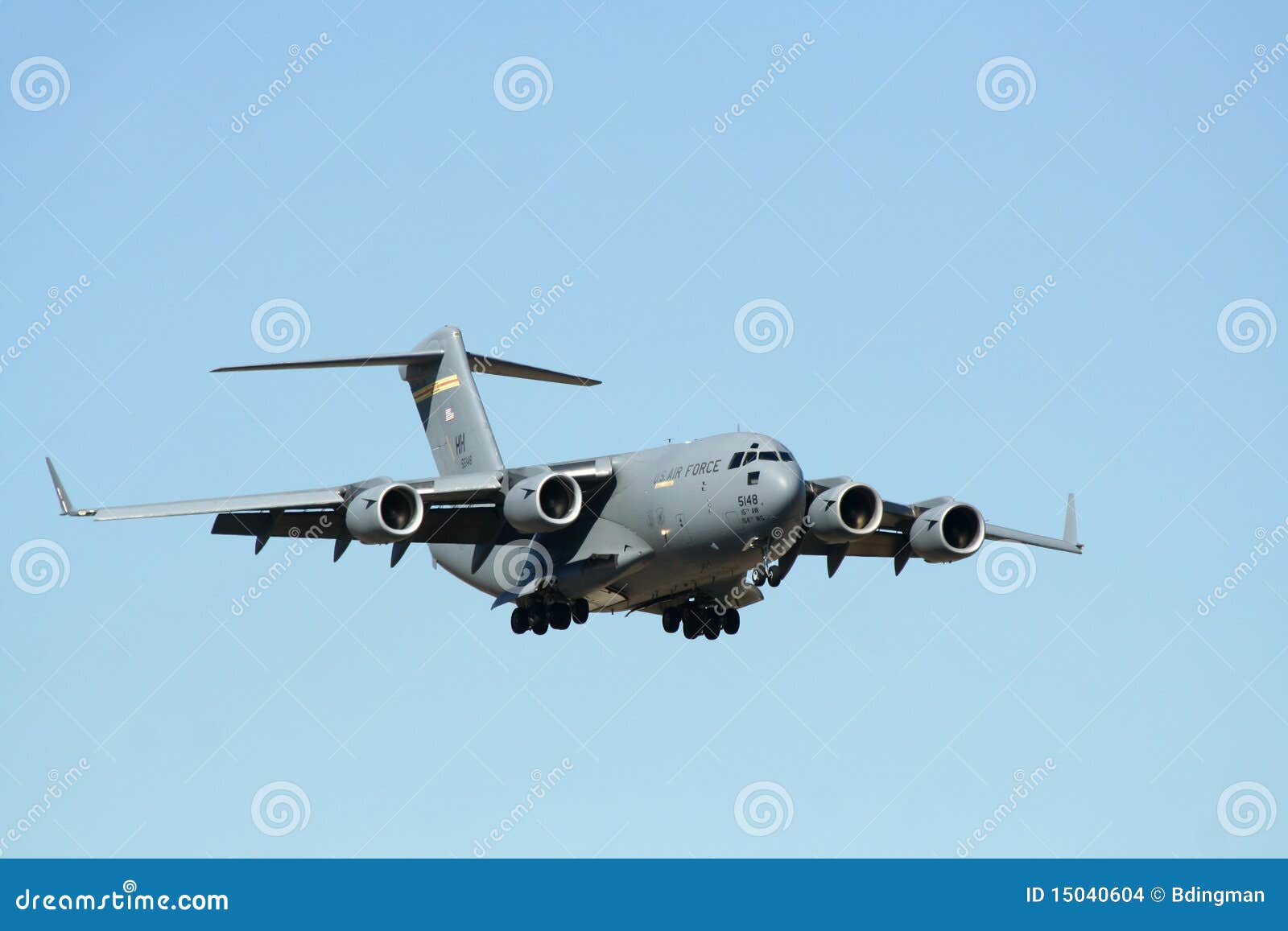 Avión De Transporte Militar Americano Imagen de archivo editorial - Imagen  de plano, carga: 15040604