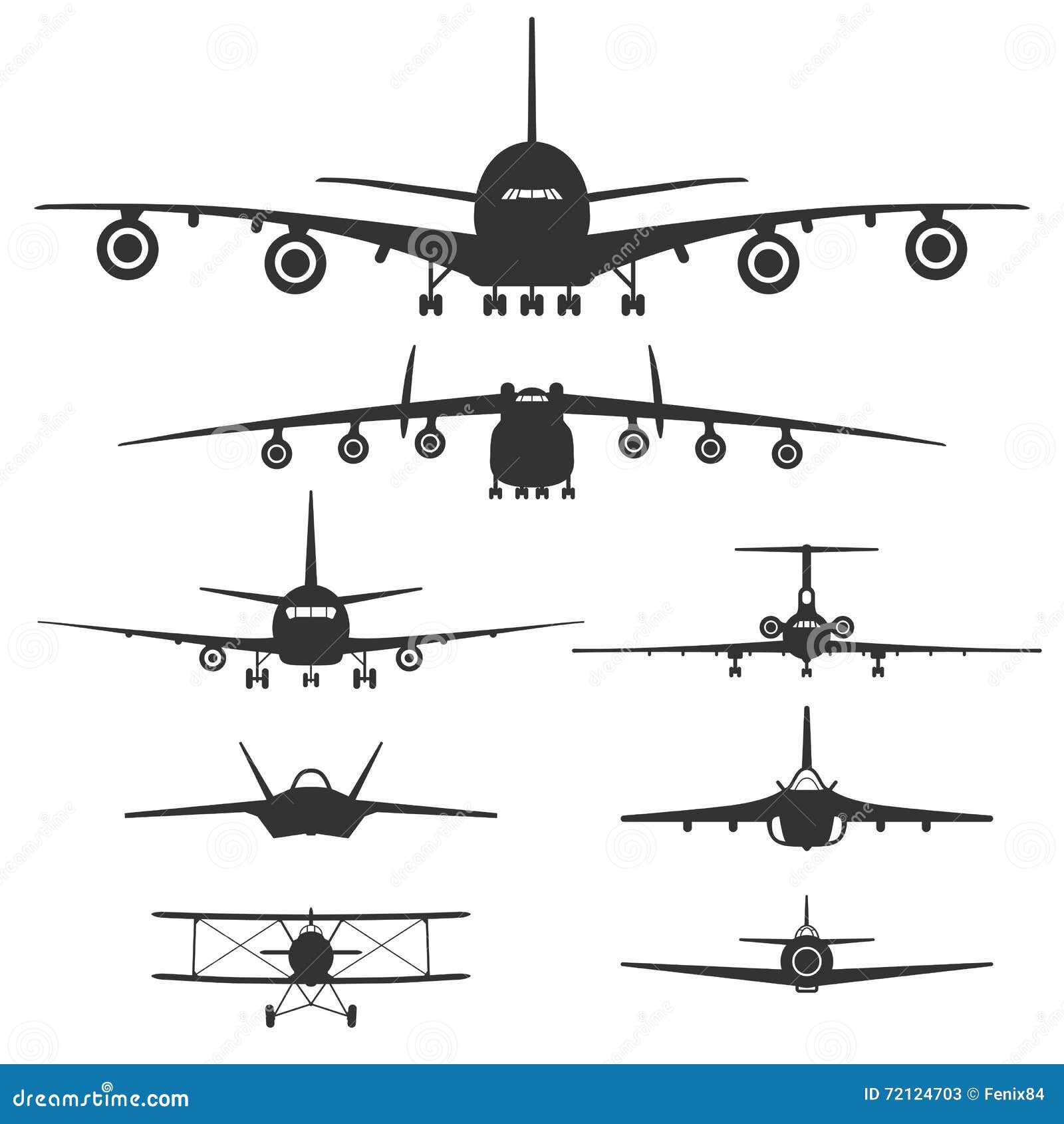 Ilustração Plana Do Jogo Do Avião Do Projeto Royalty Free SVG