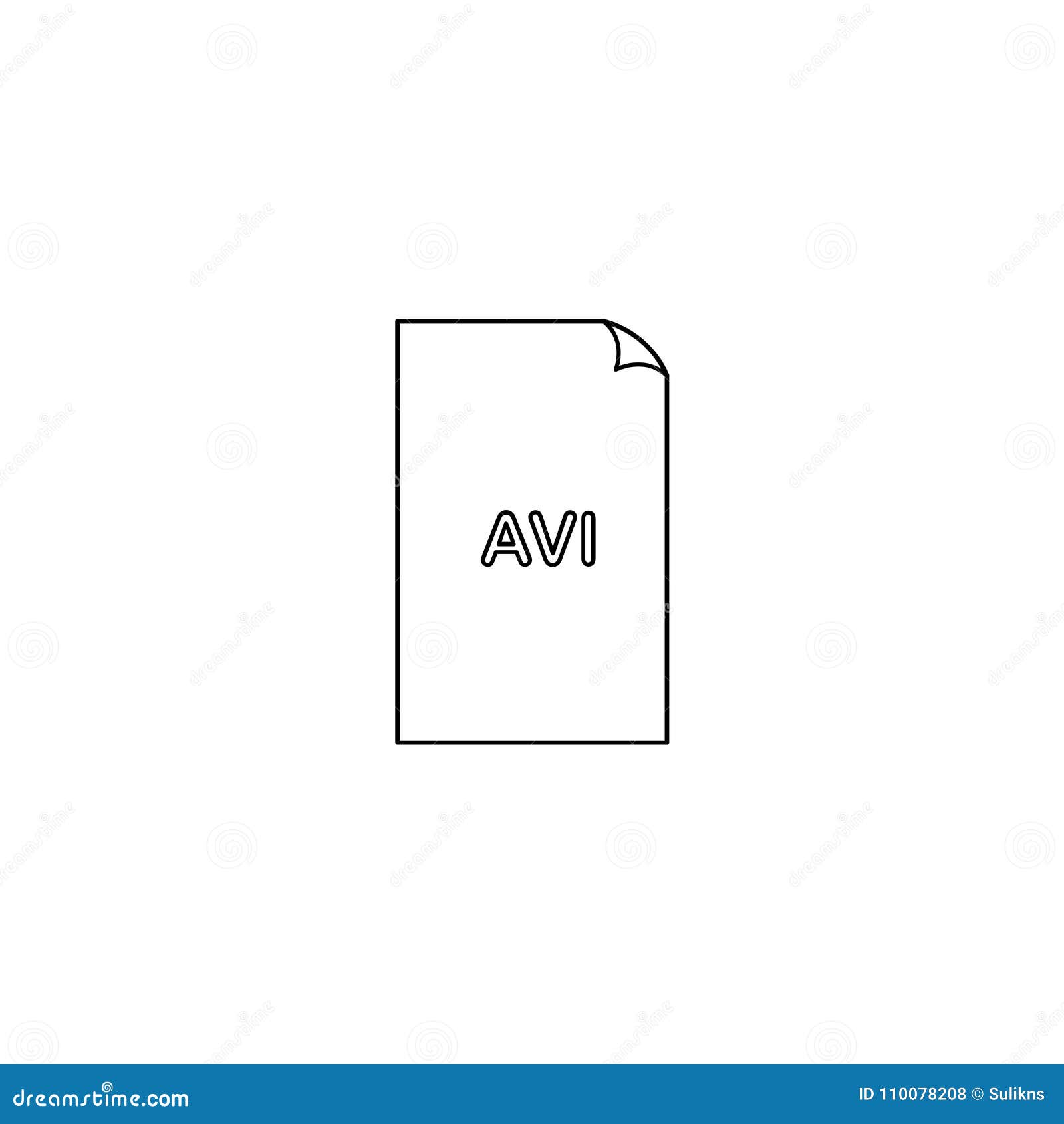 avi icon, avi audio video format file type icon, graphical user interface  for applications, websites & data services. vect