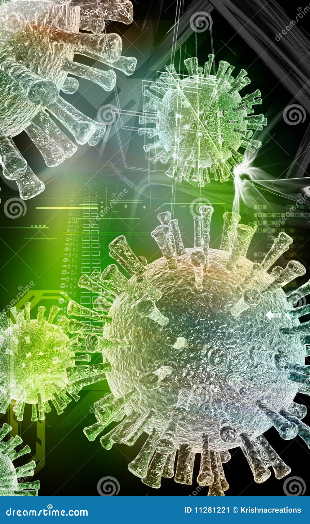 Avian Virus stock illustration. Illustration of abstract - 11281221