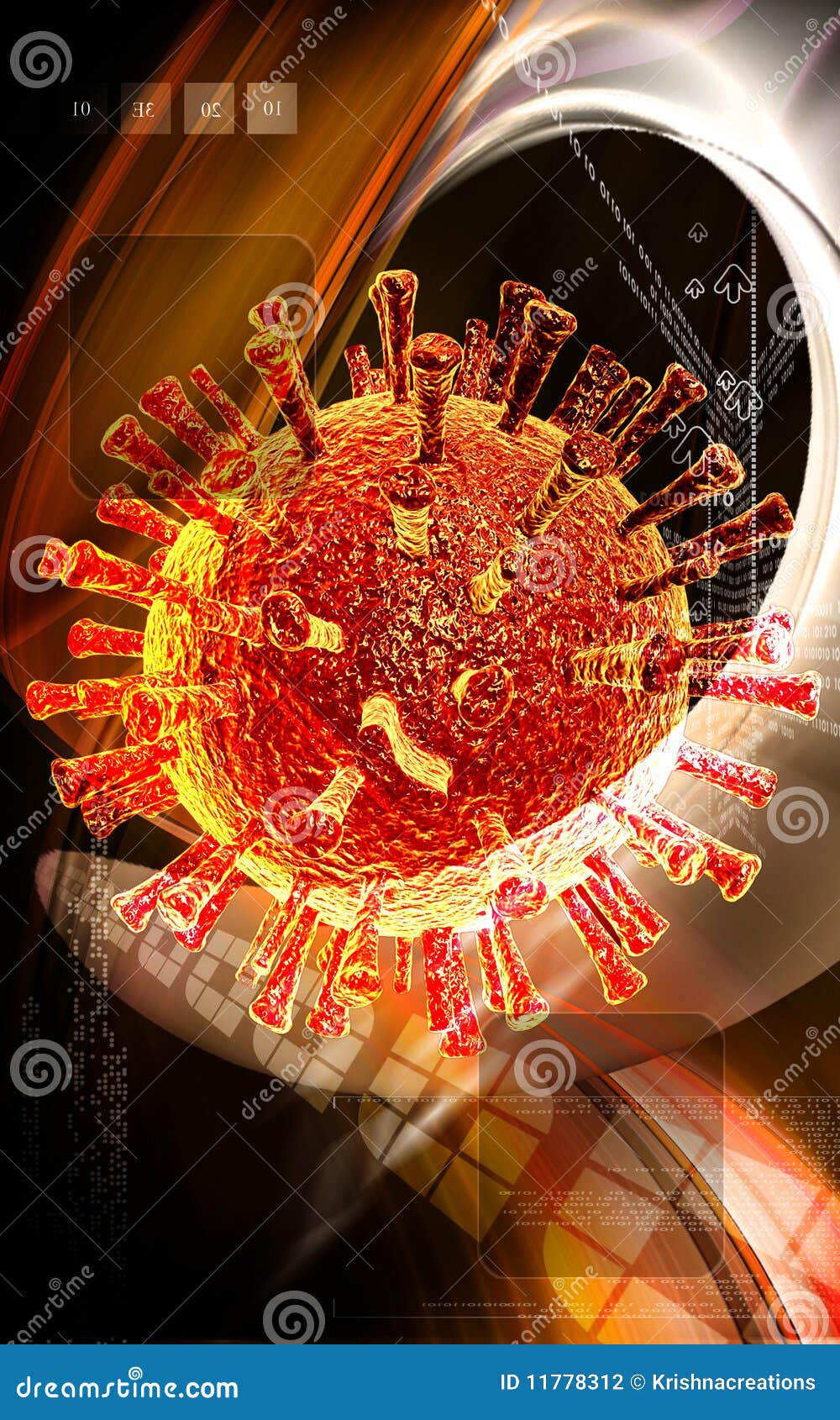 Avian Virus stock illustration. Illustration of imagination - 11778312