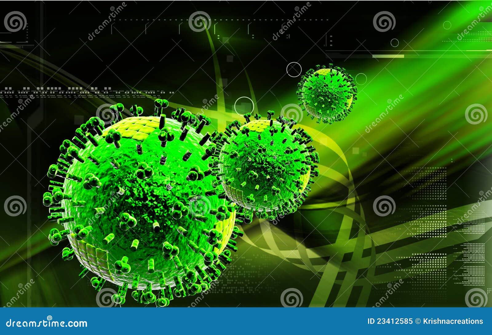 Avian Virus stock illustration. Illustration of attack - 23412585