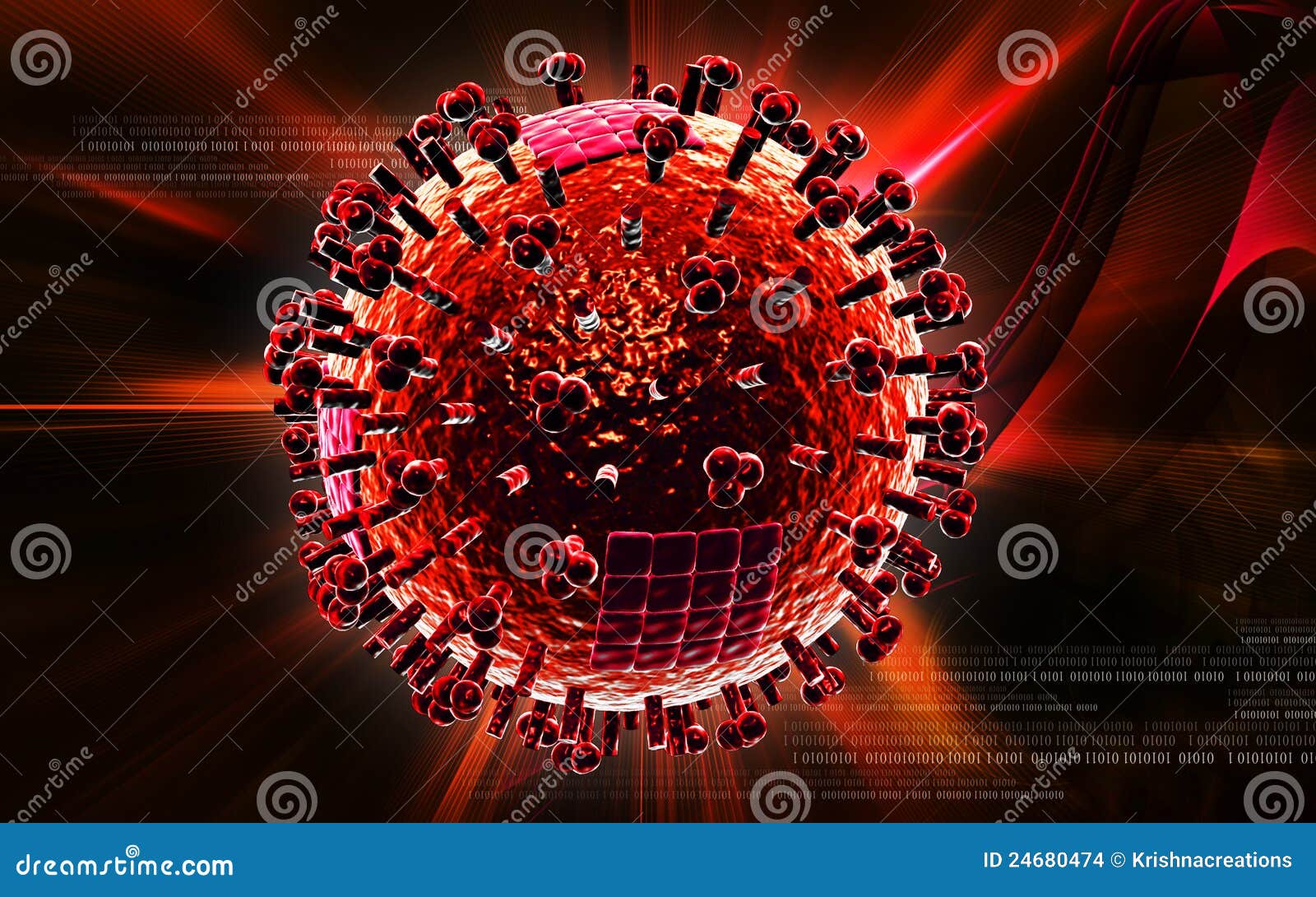 Avian Virus stock illustration. Illustration of imagination - 24680474