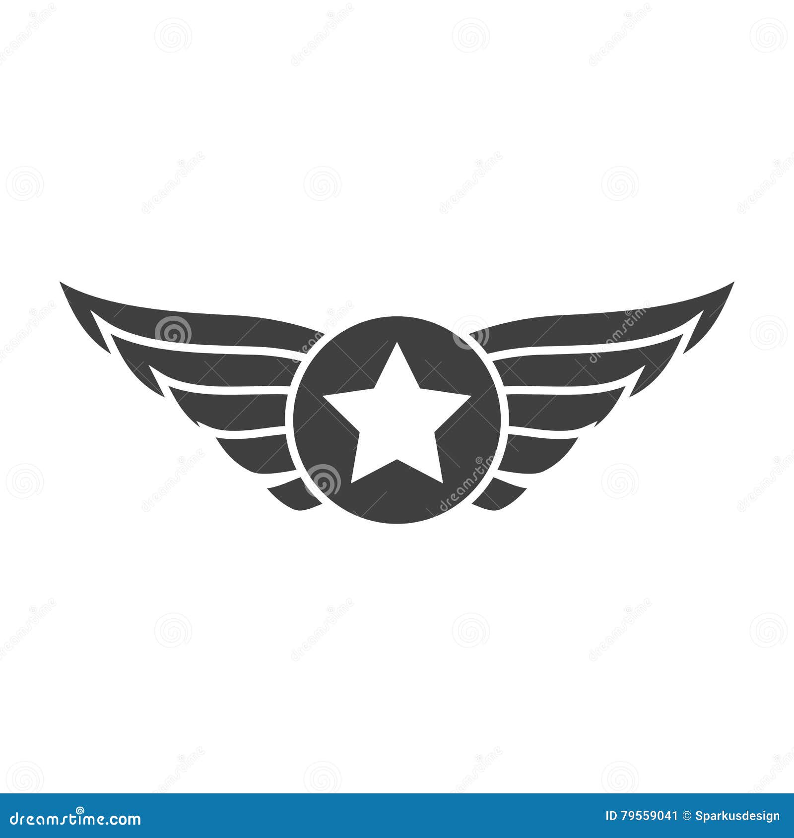 aviation gray emblem, badge or logo