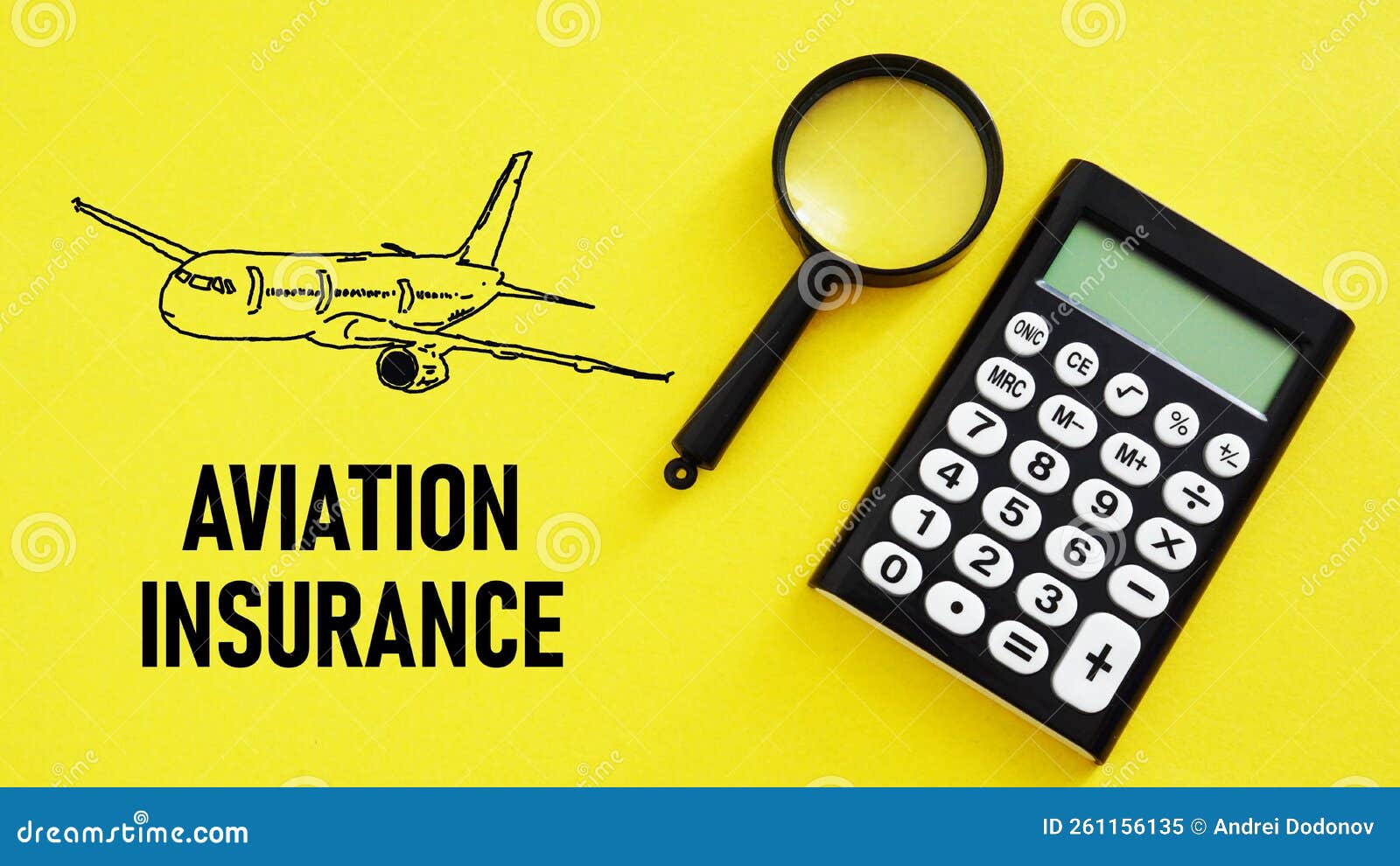 Aviation Insurance is Shown Using the Text Stock Image Image of