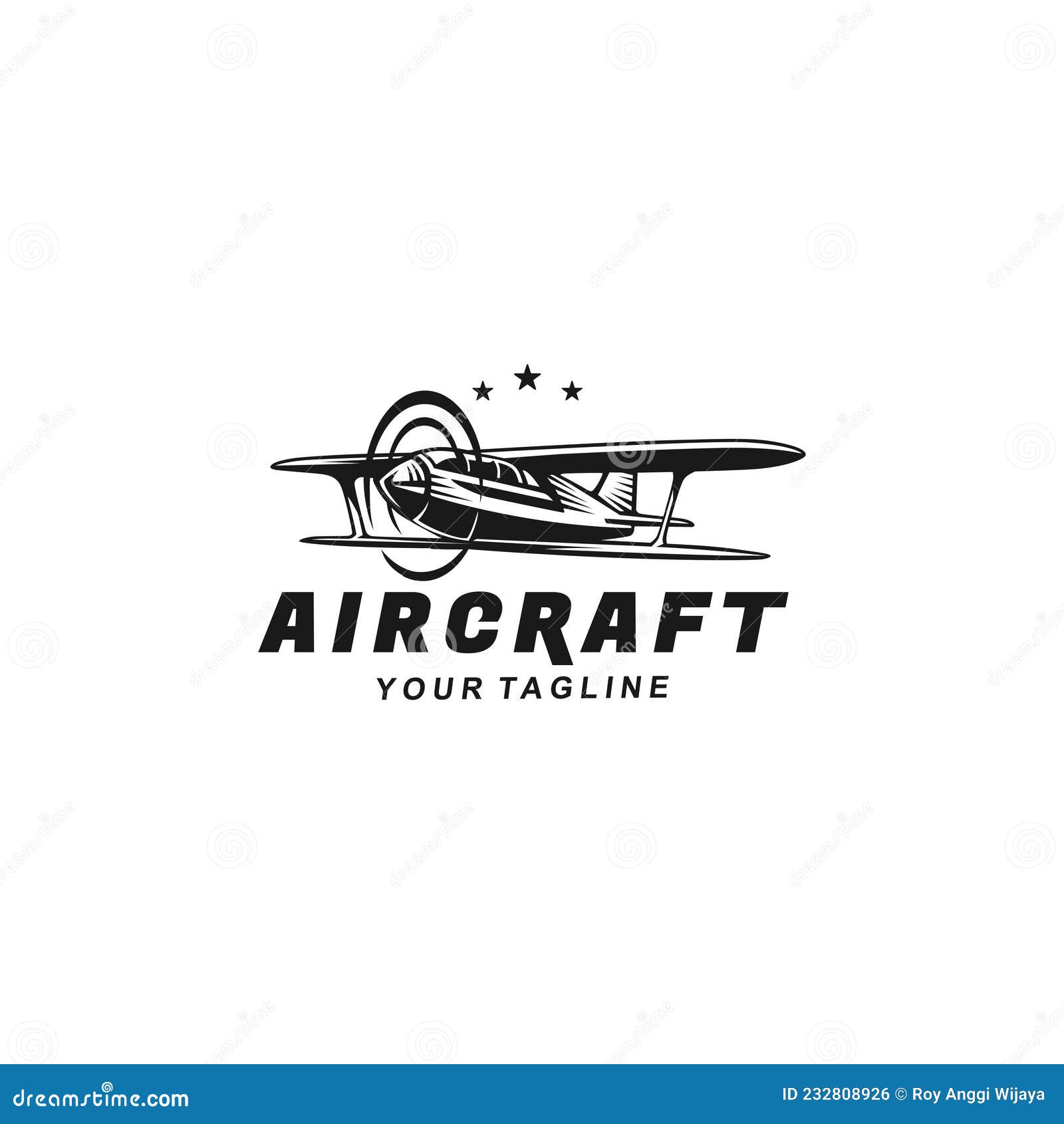 Aviation Logo Design Template Idea Stock Vector Illustration of