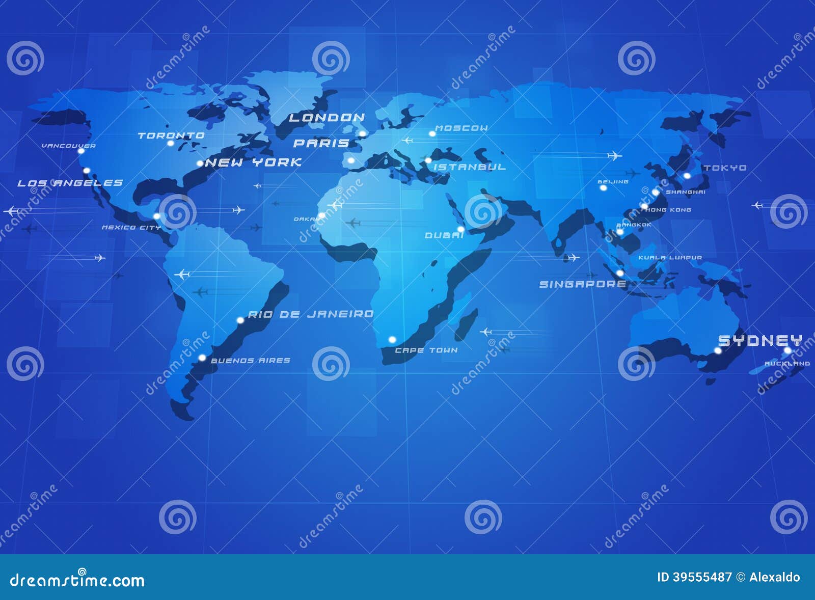 Aviation Map stock illustration. Illustration of blurry 39555487