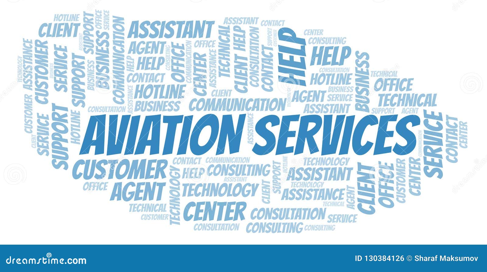 Aviation Services Word Cloud. Stock Illustration Illustration of text